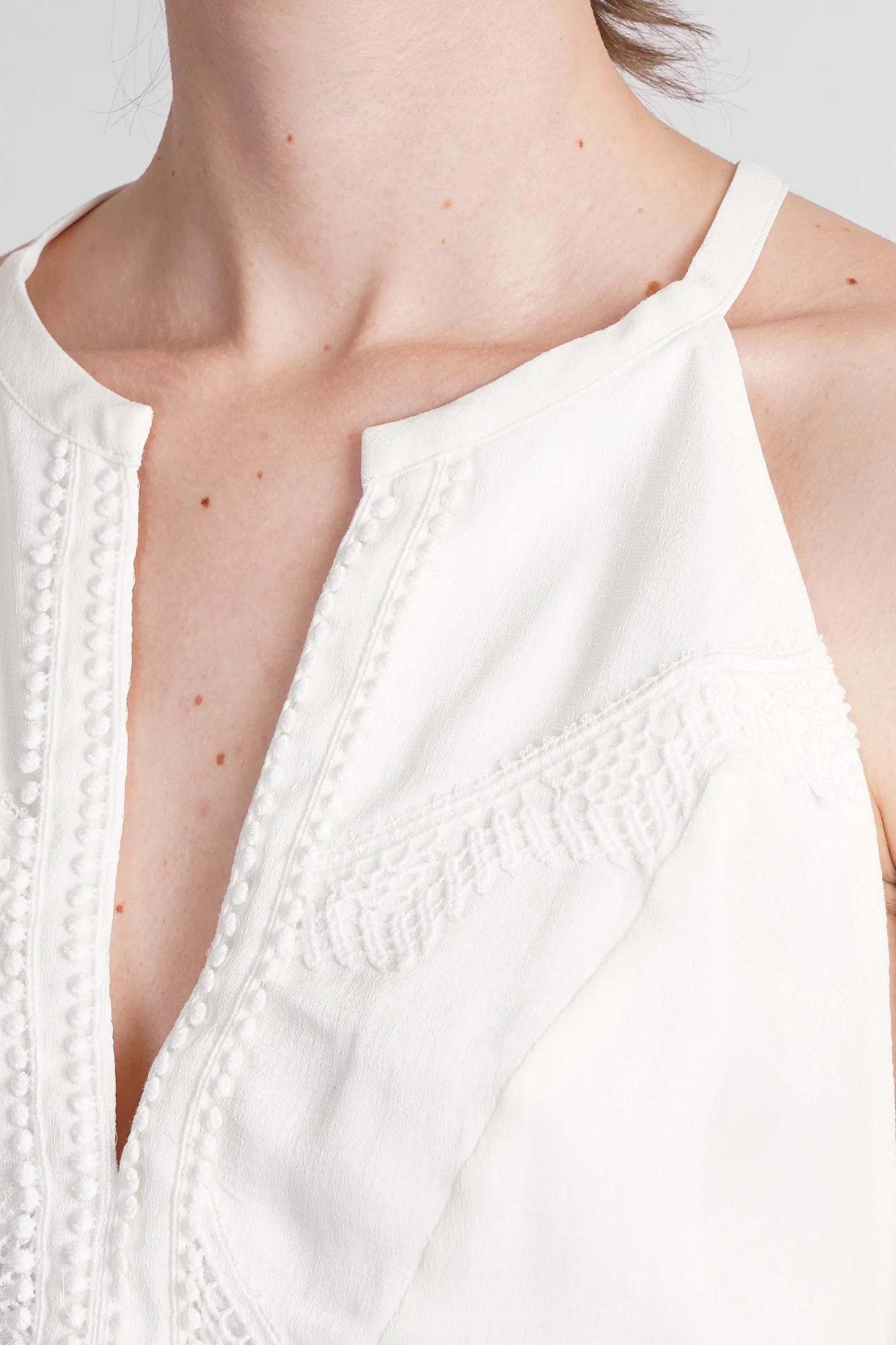 Claudia Topwear in beige cotton - Image 5