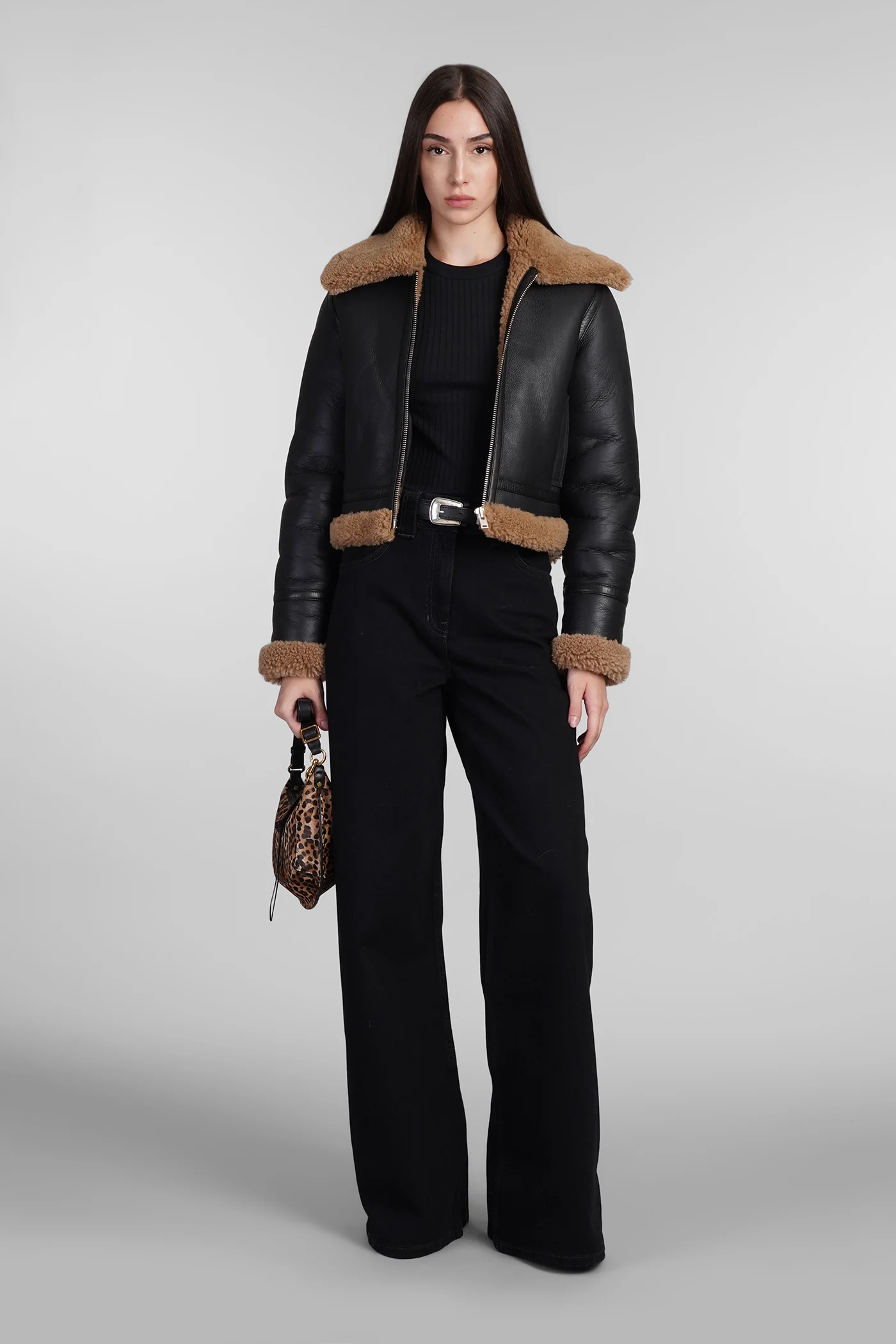 Ersilia Topwear in black cotton - Image 2