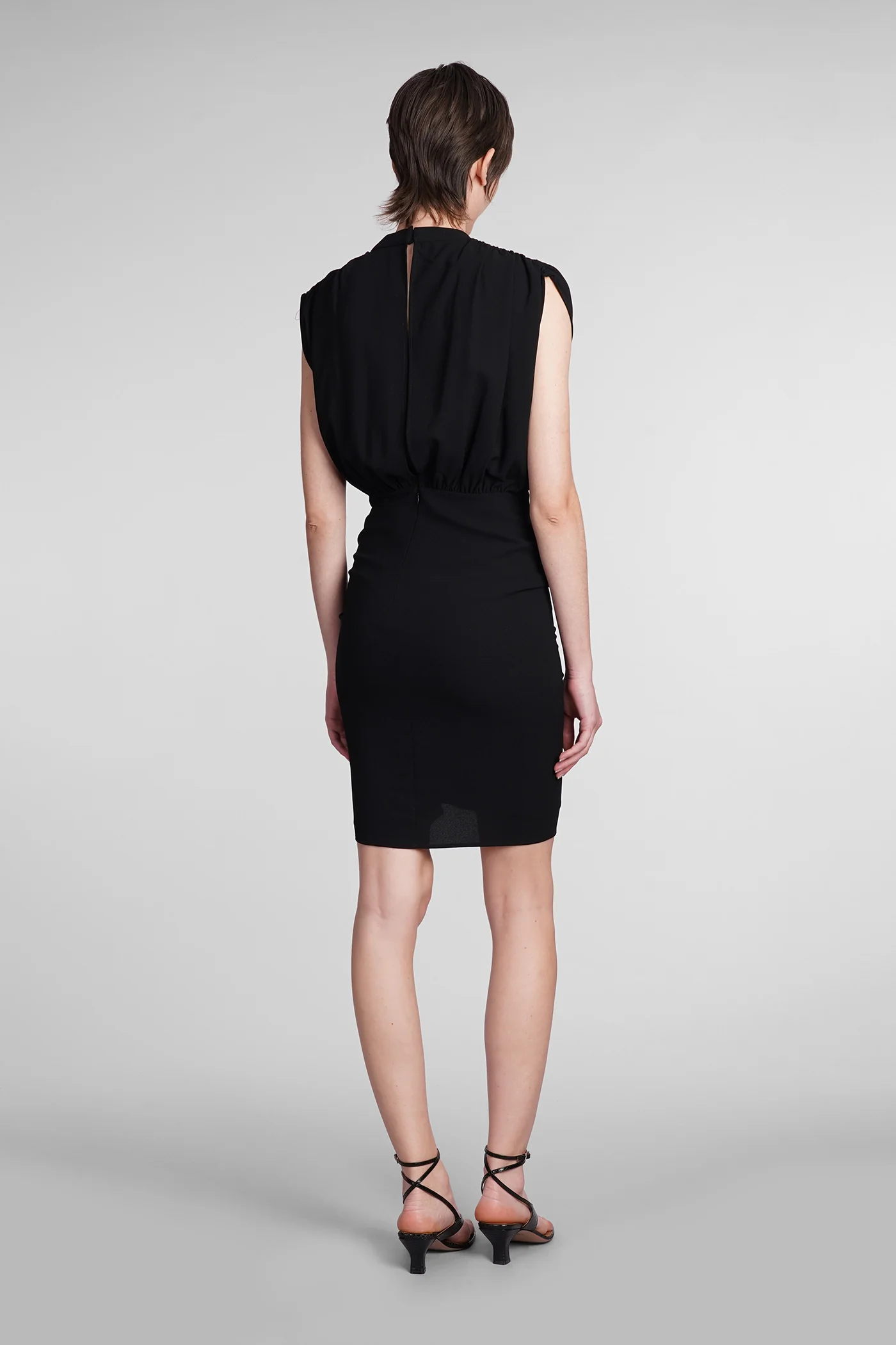 Essone Dress woman in black acetate - Image 3