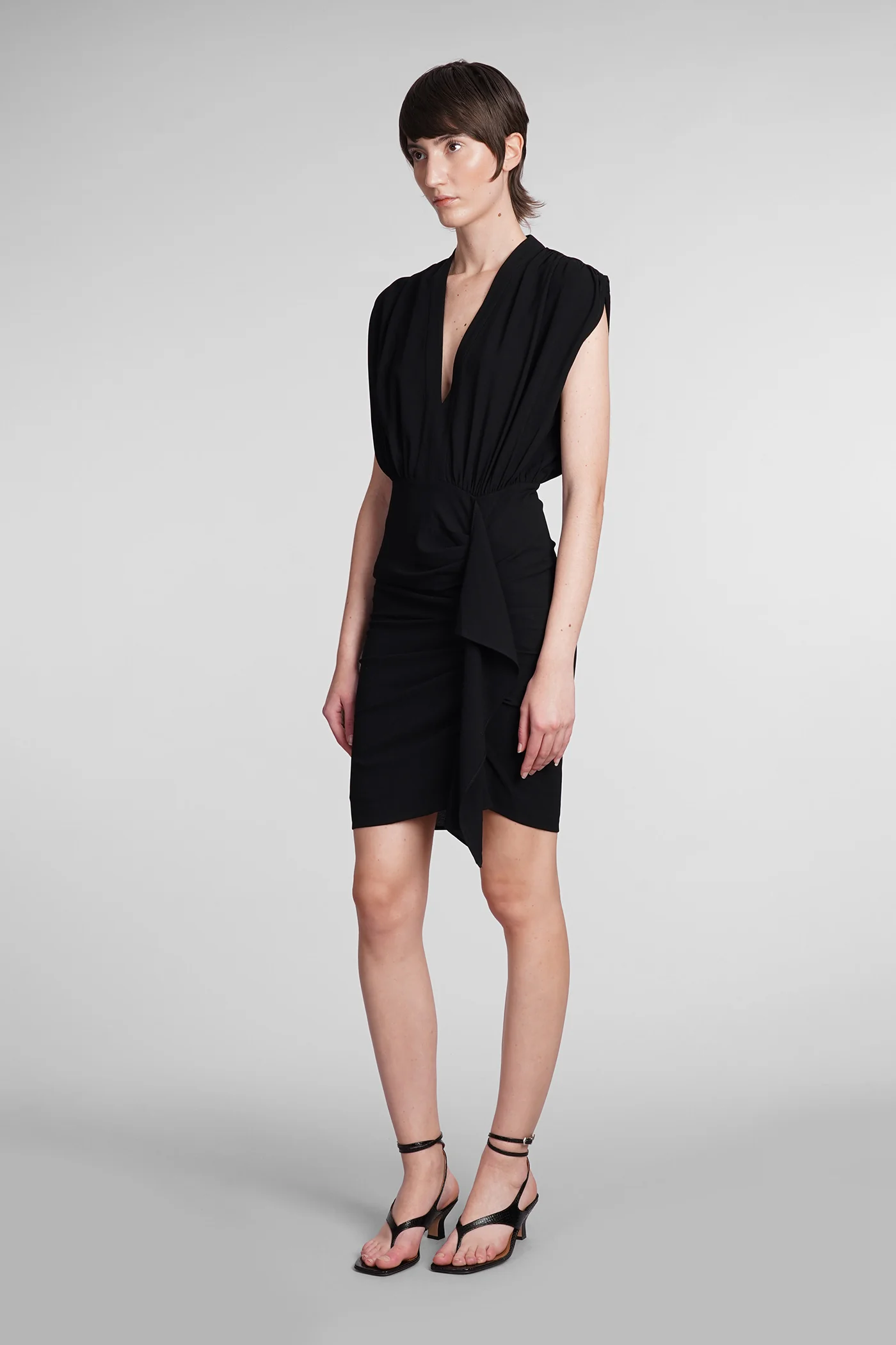 Essone Dress woman in black acetate - Image 4