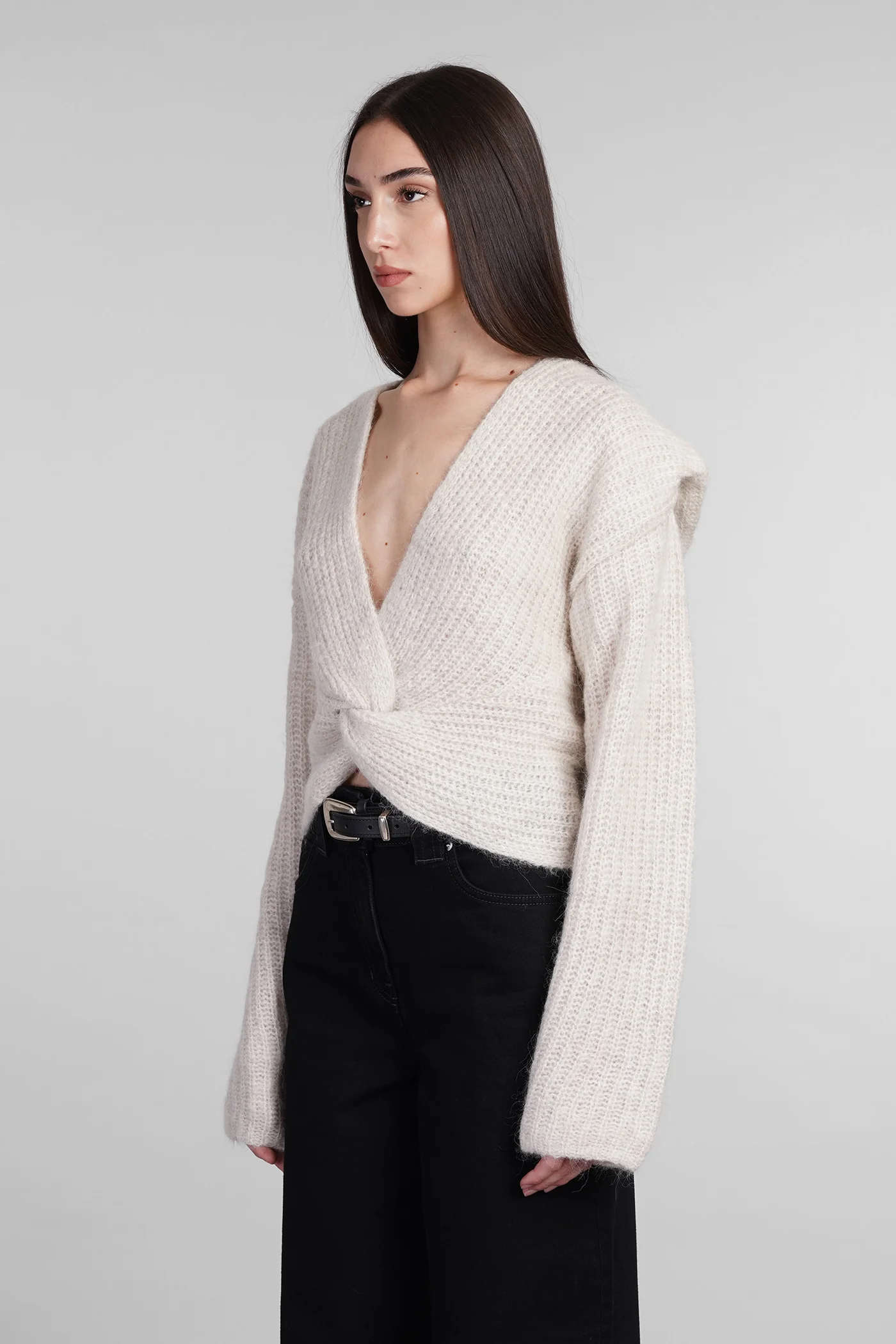 Ferisse Knitwear in beige Alpaca - Image 4