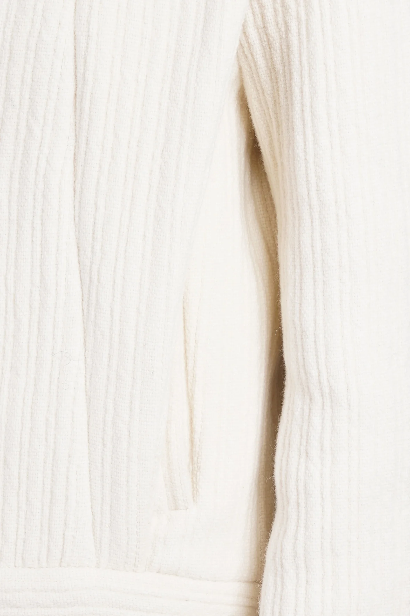 Georgina Bomber Jacket in beige wool - Image 5