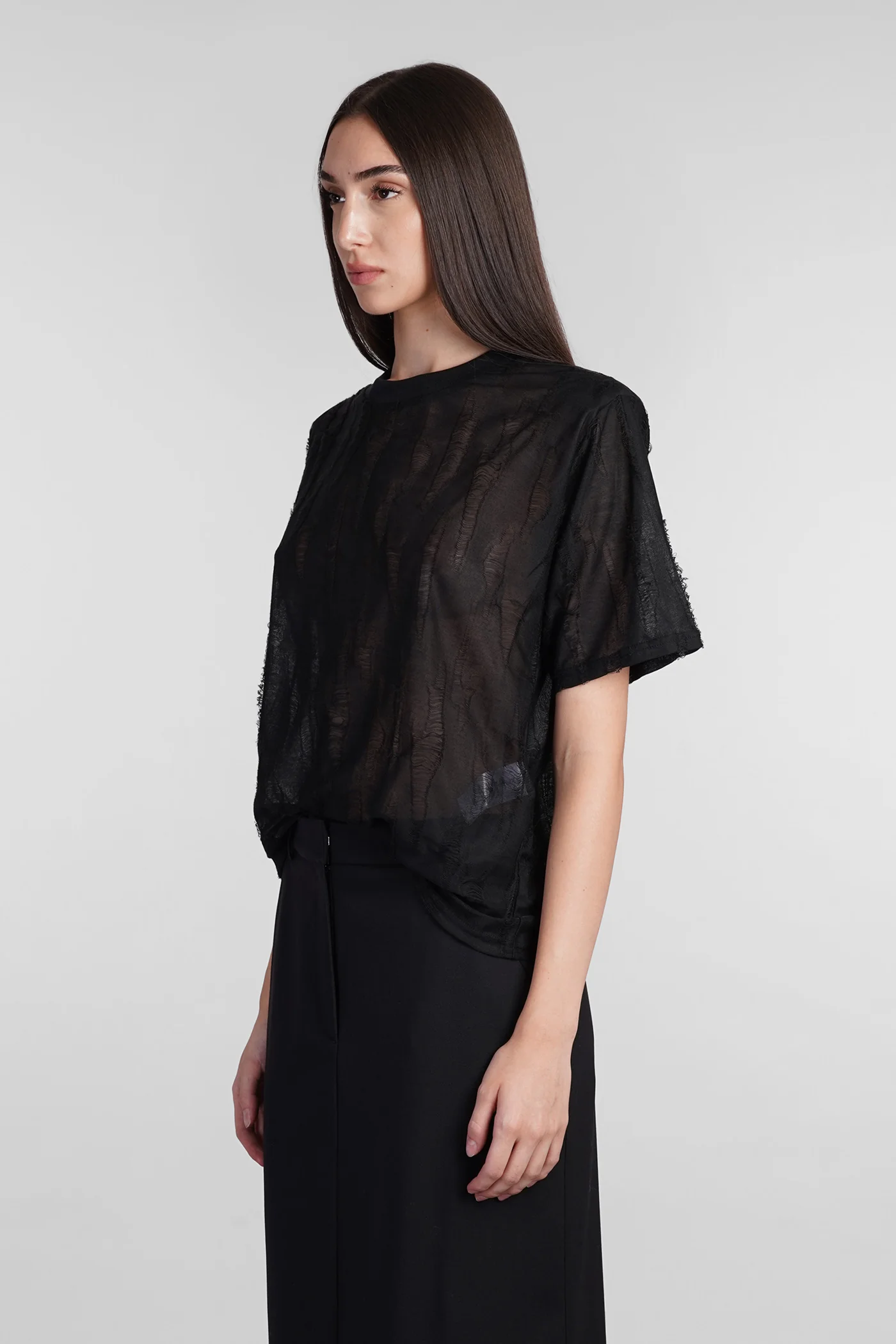 Hisore Topwear in black polyester - Image 4
