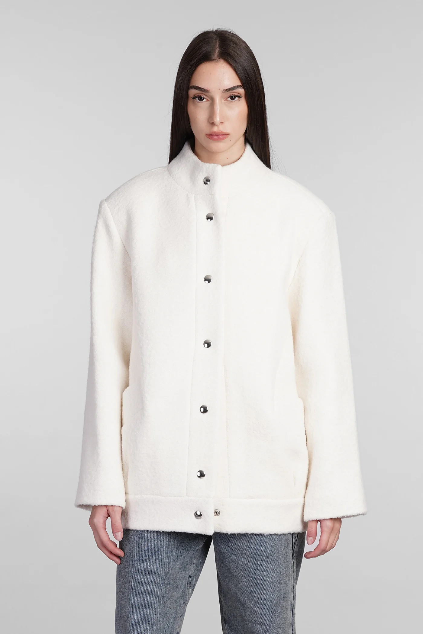 Jamelia Casual jacket in beige acrylic