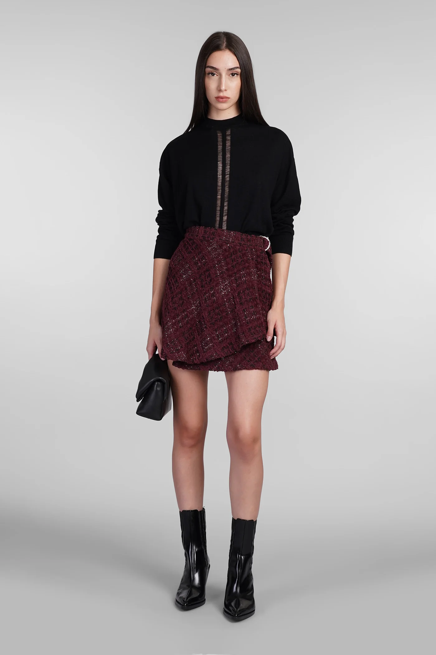 Lova Knitwear in black silk - Image 2