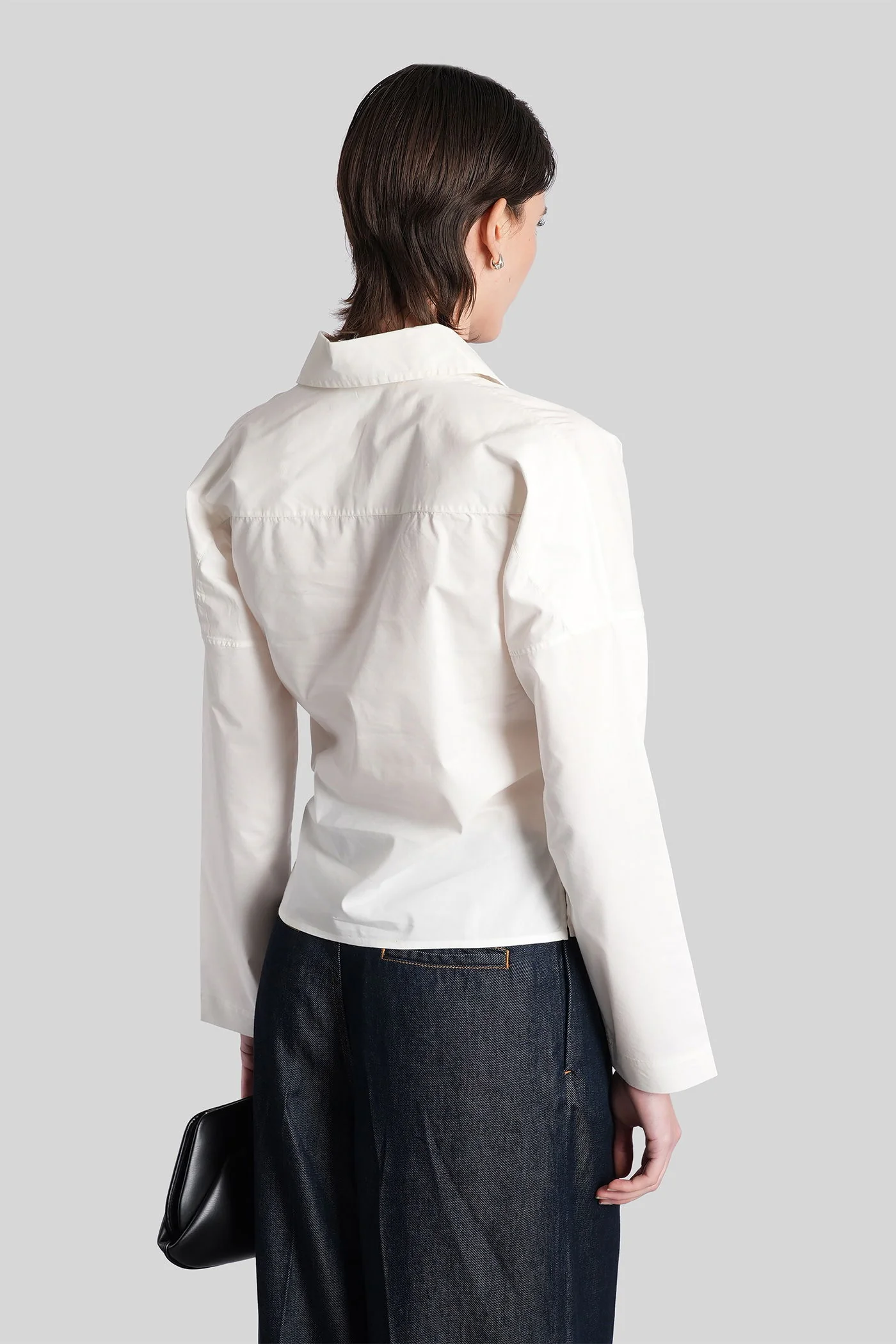 Lyra Blouse in white cotton - Image 3