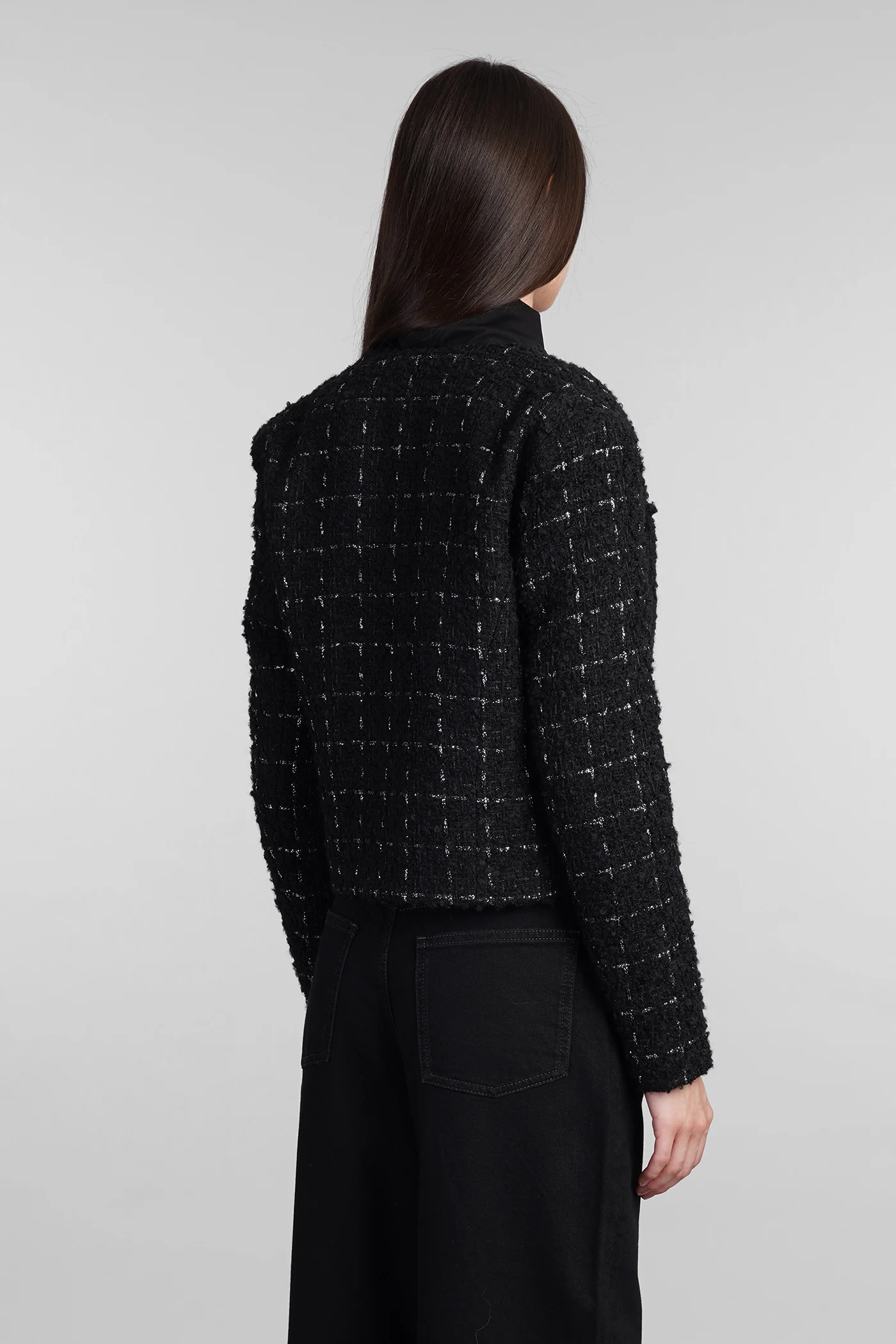 Malano Casual jacket in black wool - Image 3