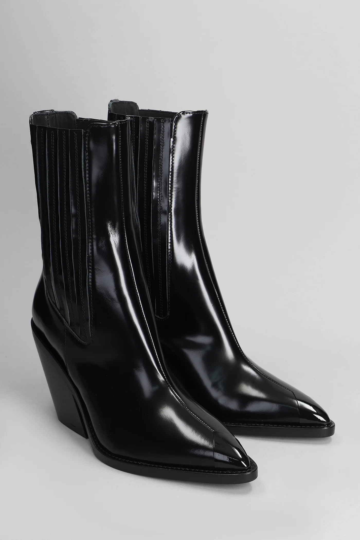 Mazola High heels Ankle boots in black leather - Image 2