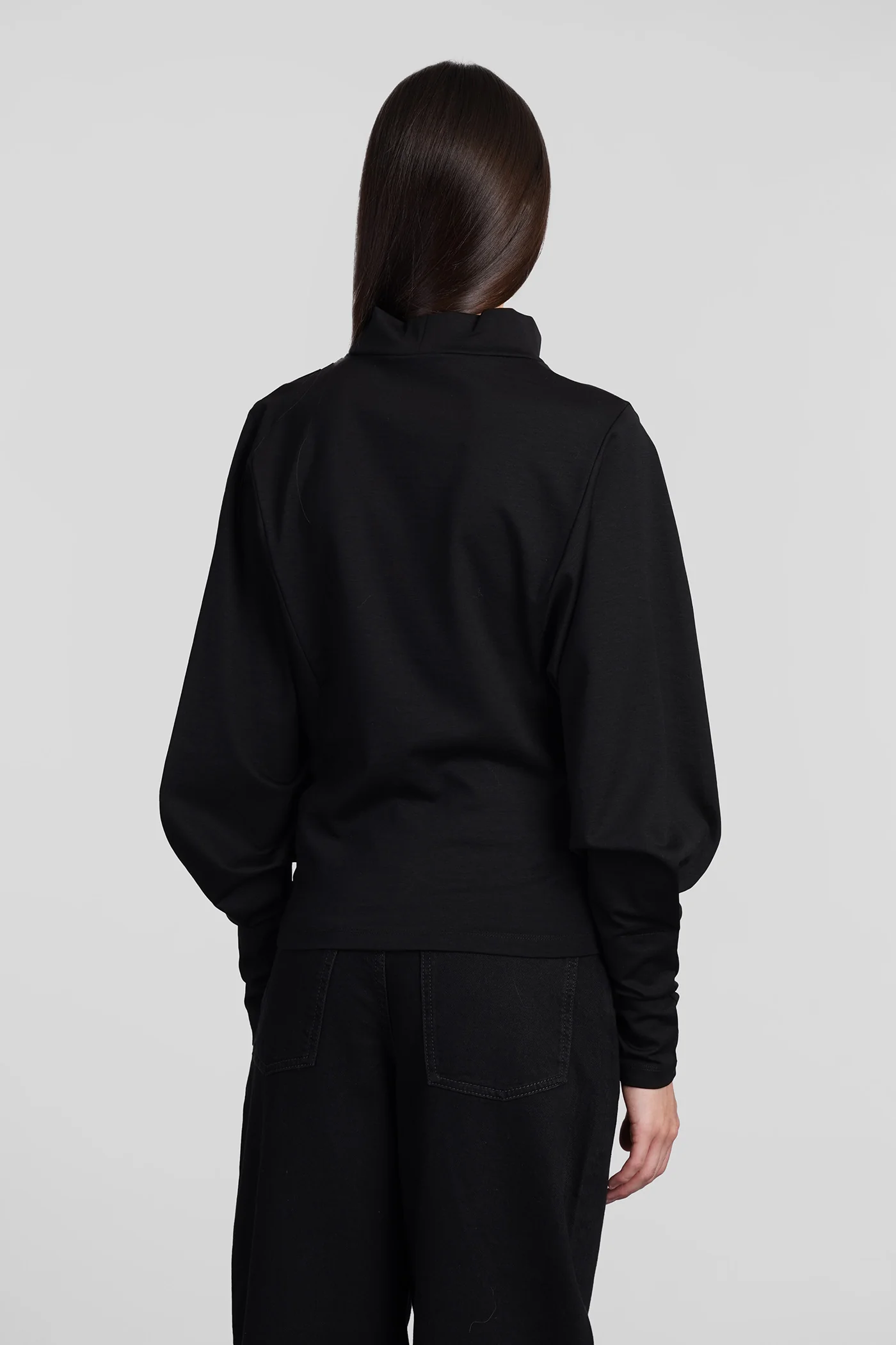 Melisso Topwear in black wool and polyester - Image 3