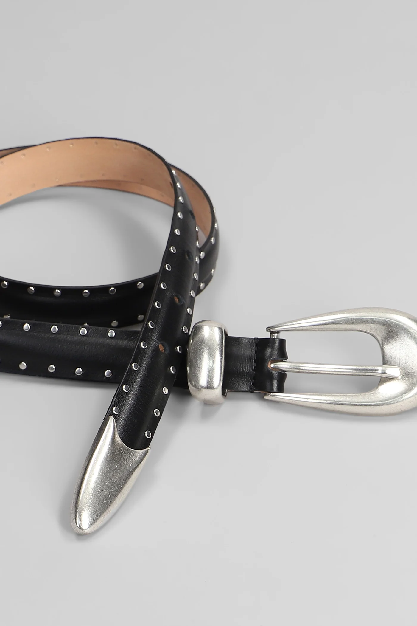 Miki Belts in black leather - Image 2
