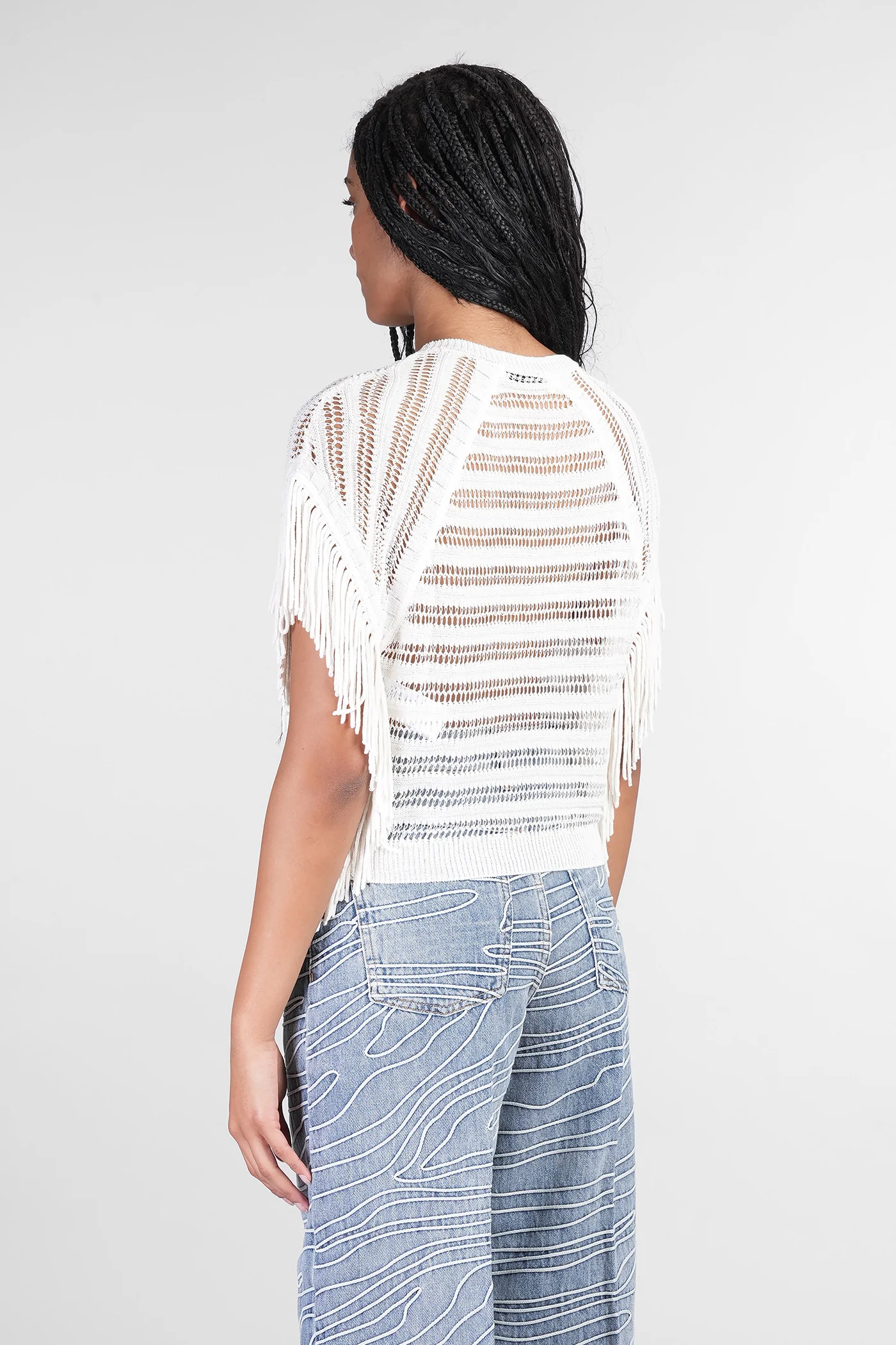 Paulin Topwear in white cotton - Image 3