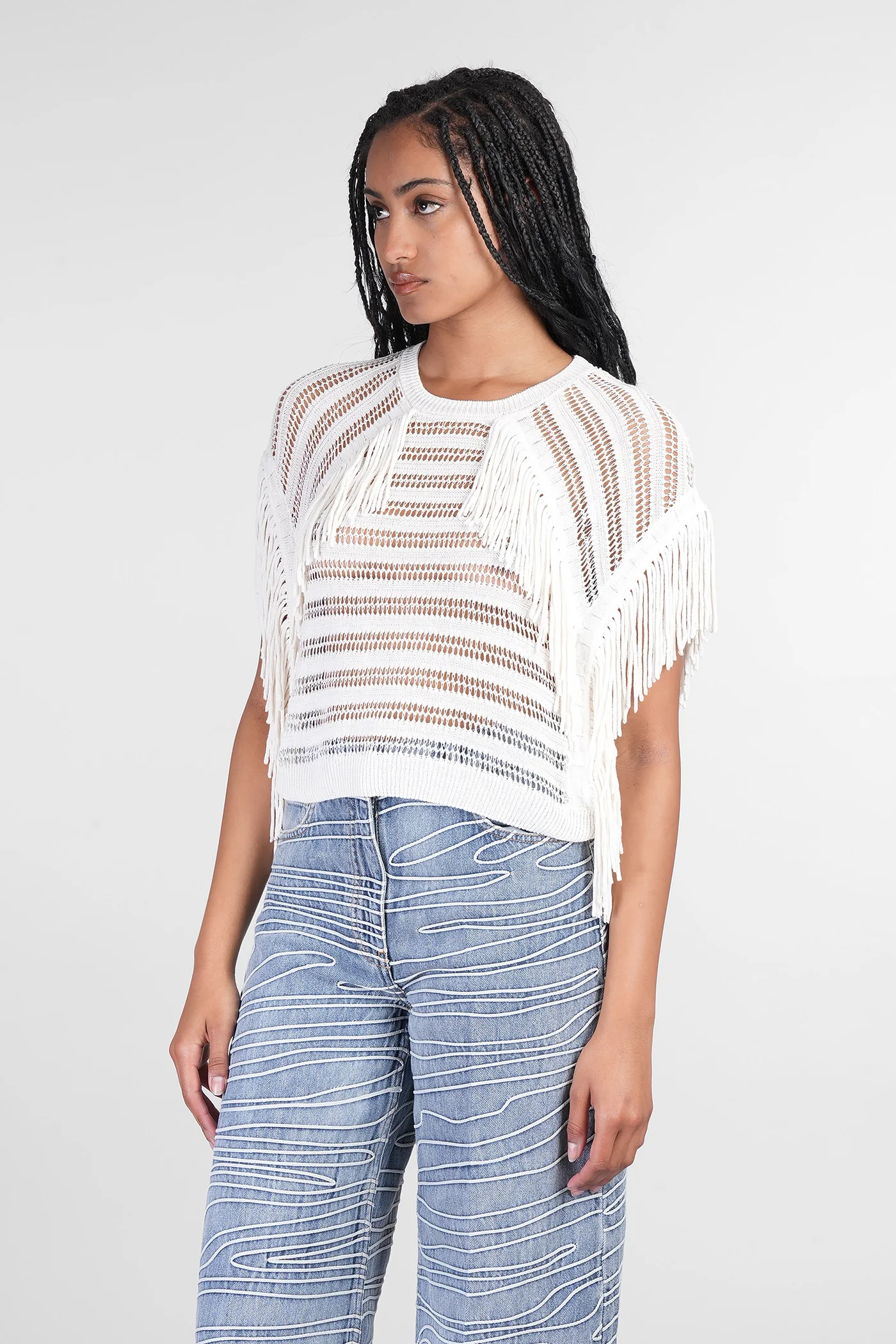 Paulin Topwear in white cotton - Image 4