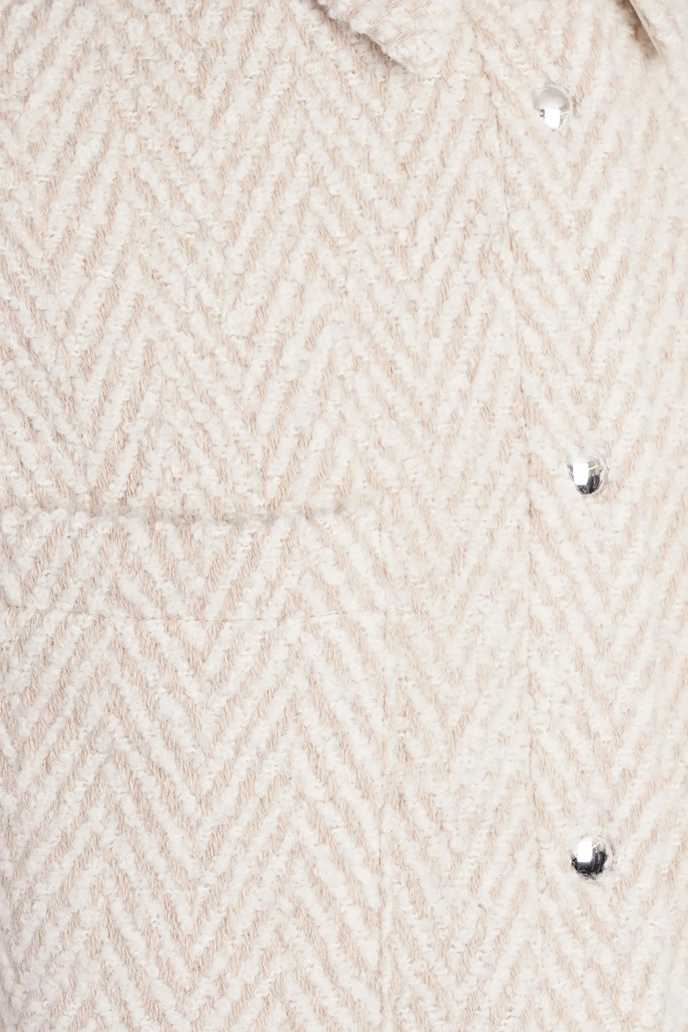 Serza Bomber Jacket in beige wool - Image 5