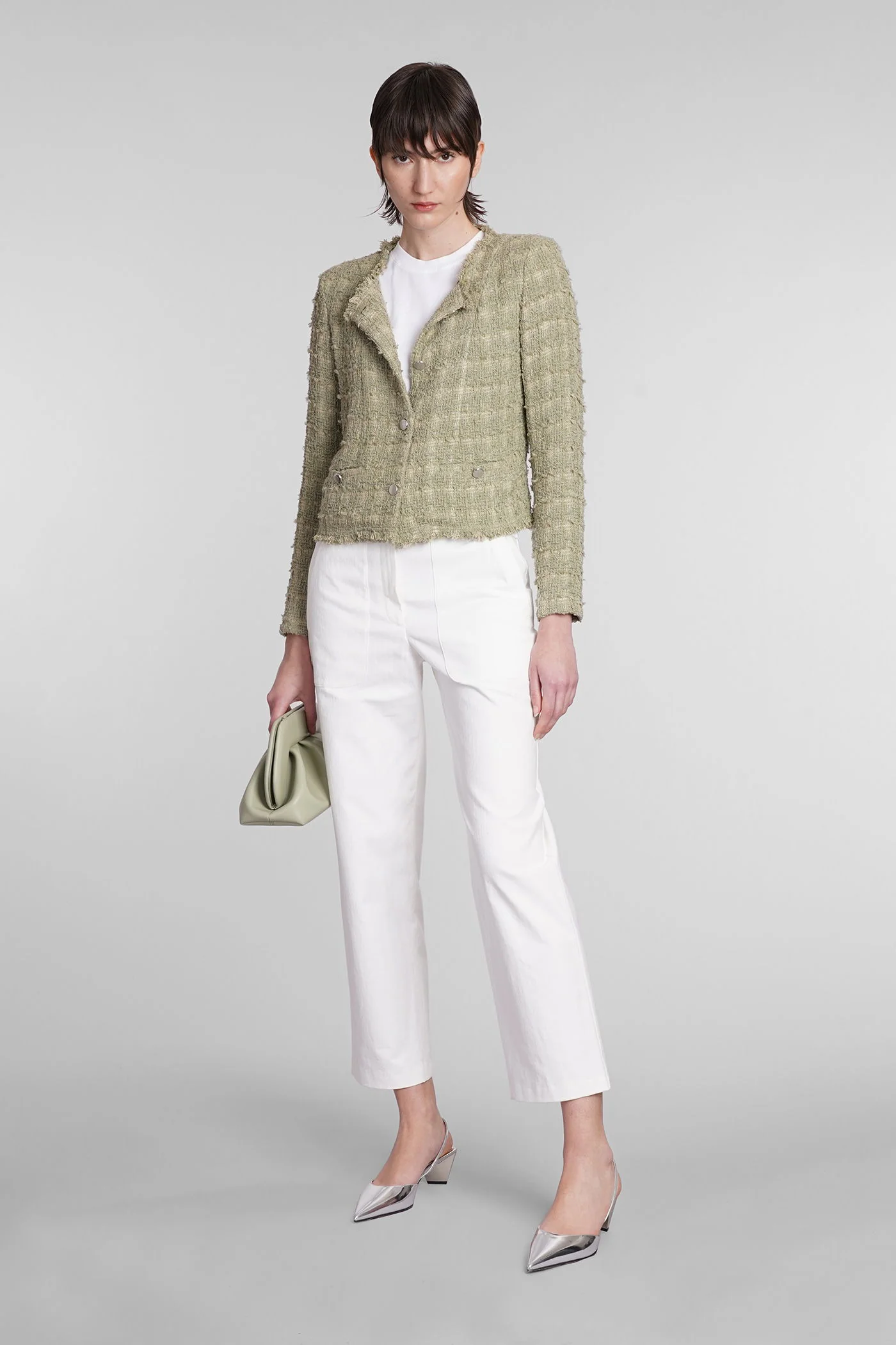 Zoannah Pants in white cotton - Image 2