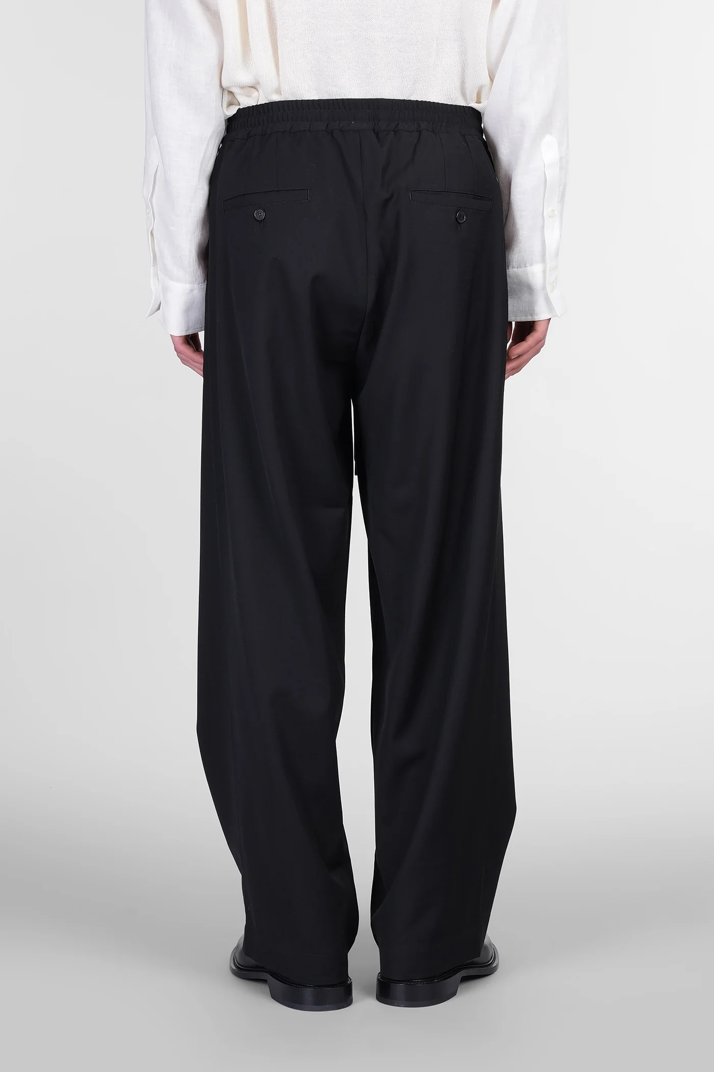 Pants in black wool - Image 3
