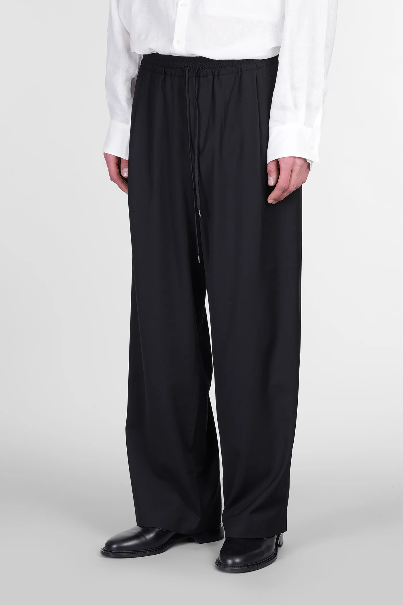 Pants in black wool - Image 4