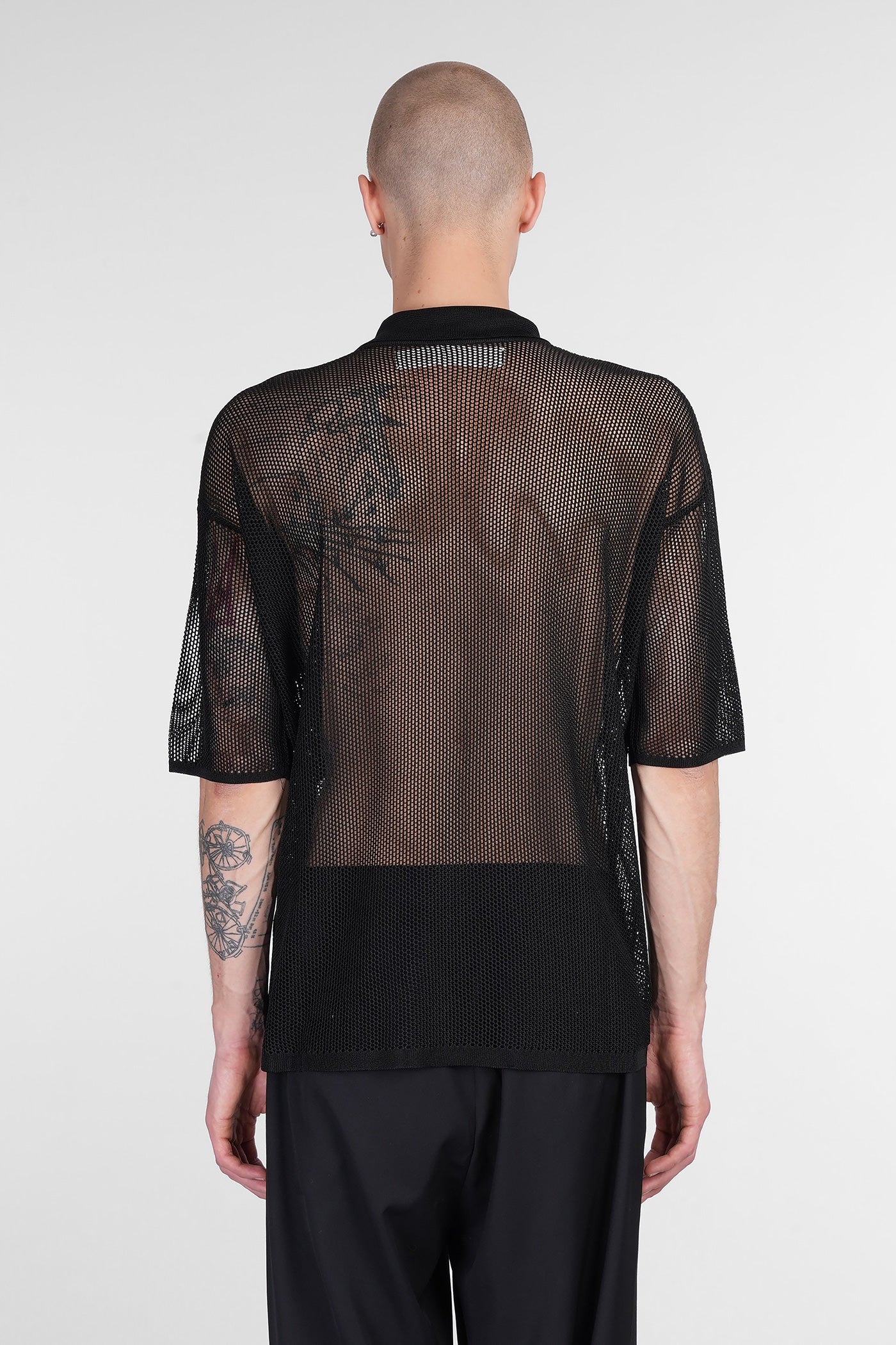 Shirt in black viscose - Image 3