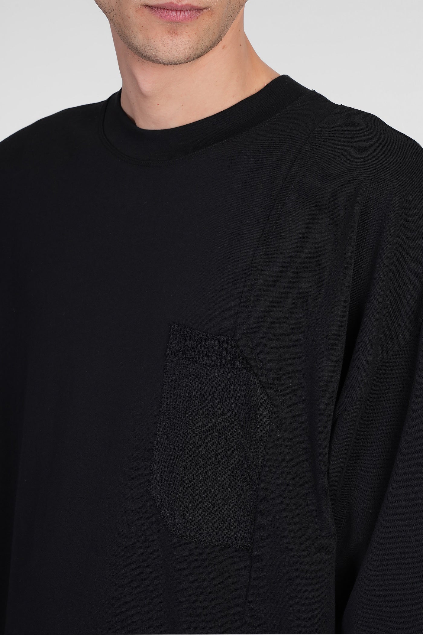 T-Shirt in black cotton - Image 5