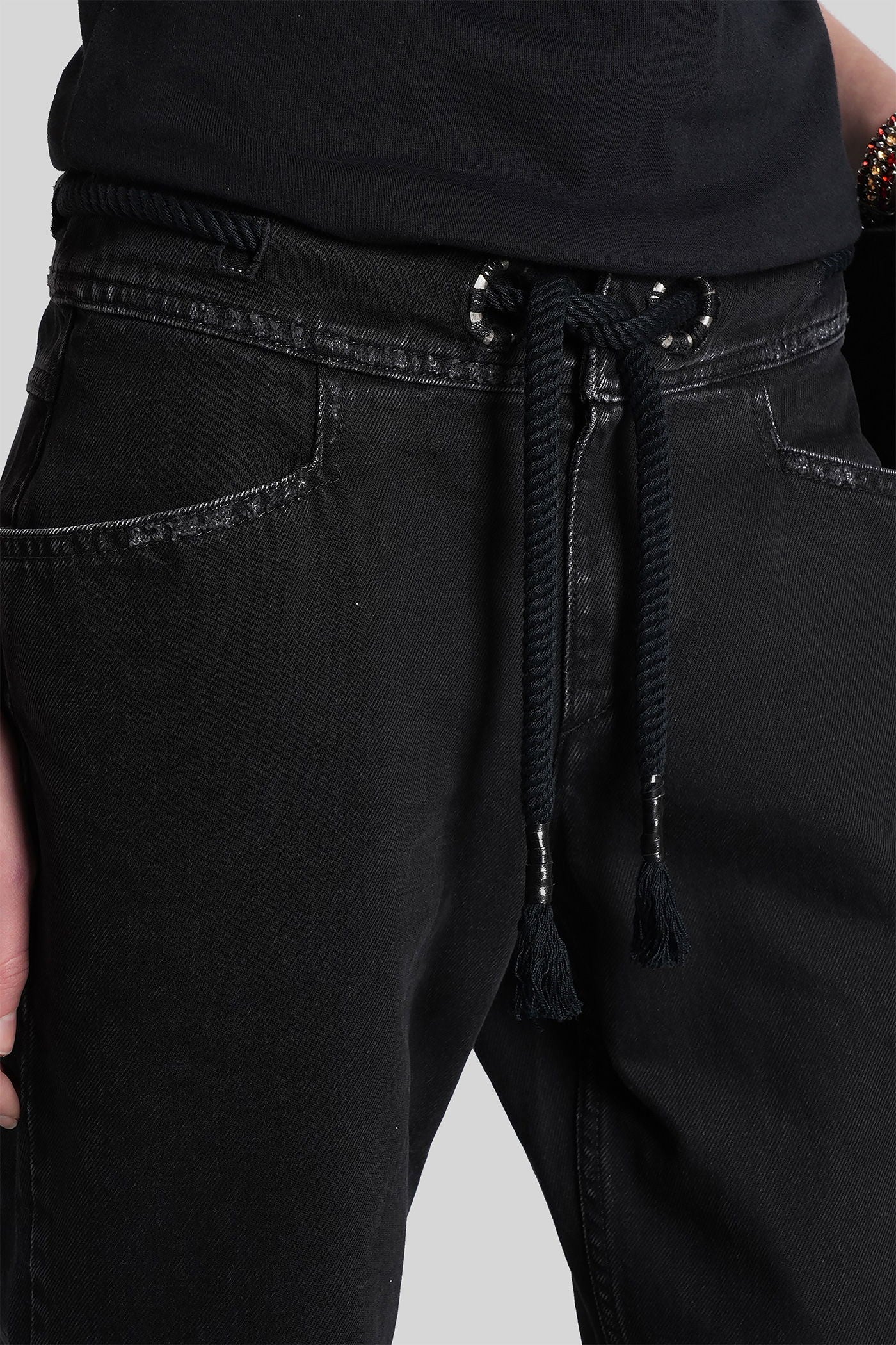 Alison Jeans in black cotton - Image 5