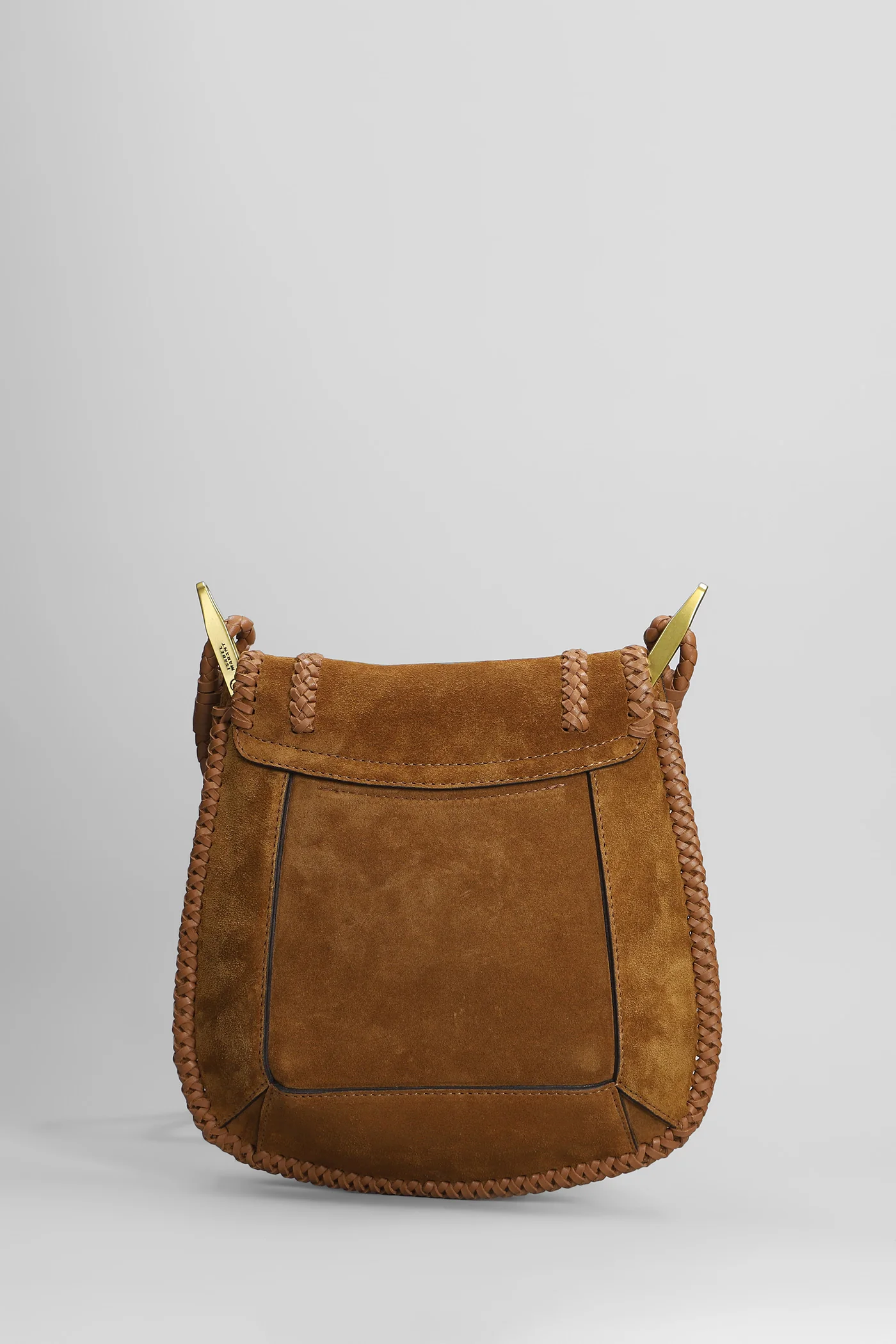 Anahi Shoulder bag in brown suede and leather - Image 3