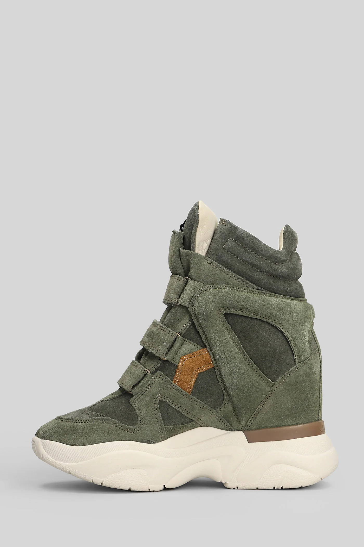 Balskee Sneakers in green suede - Image 3