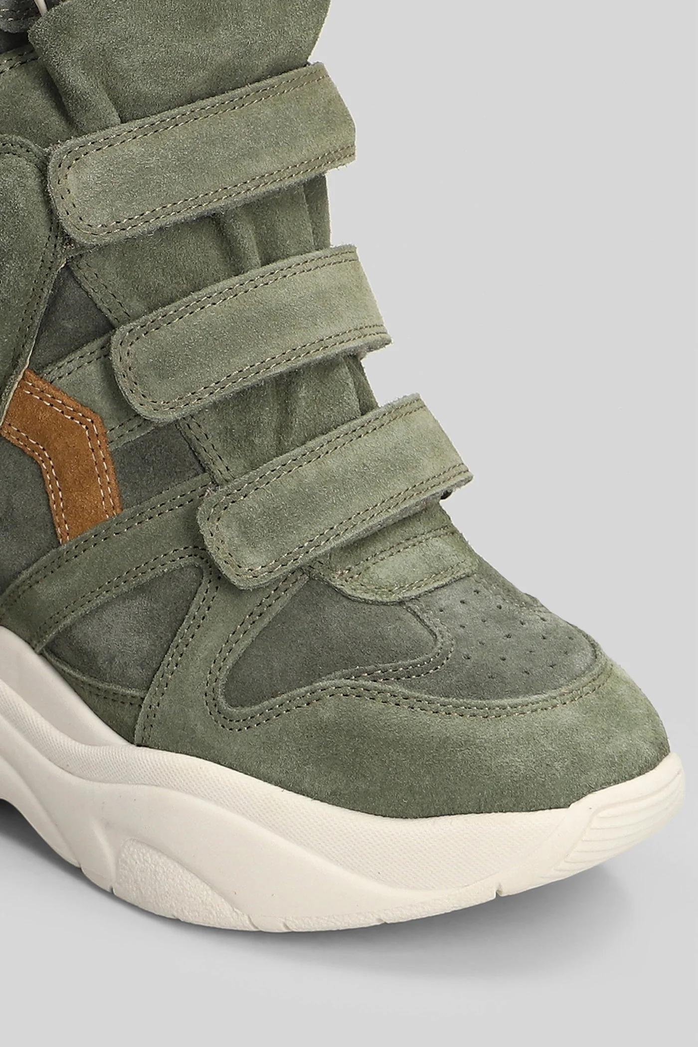Balskee Sneakers in green suede - Image 5
