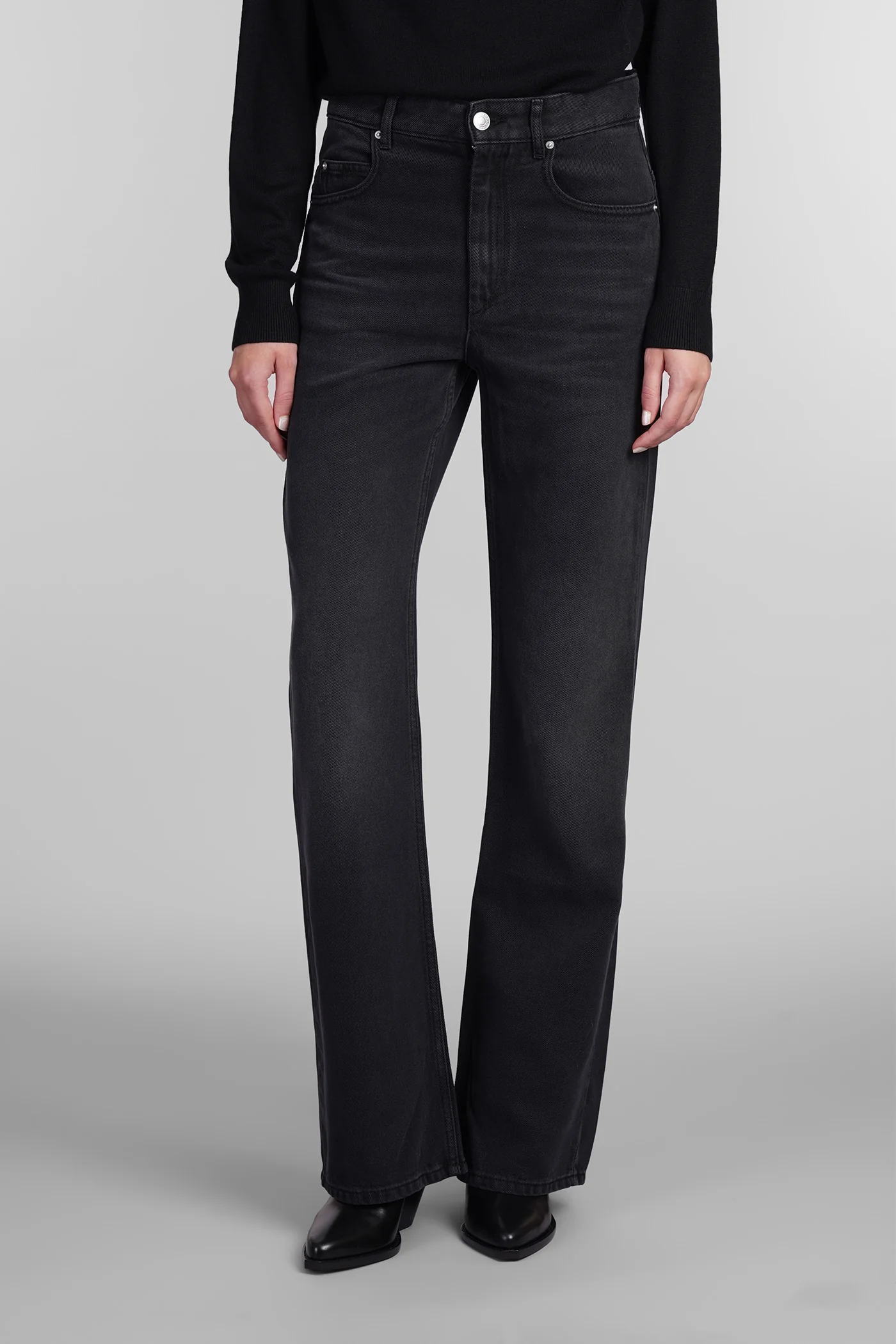 Belvira Jeans in black cotton