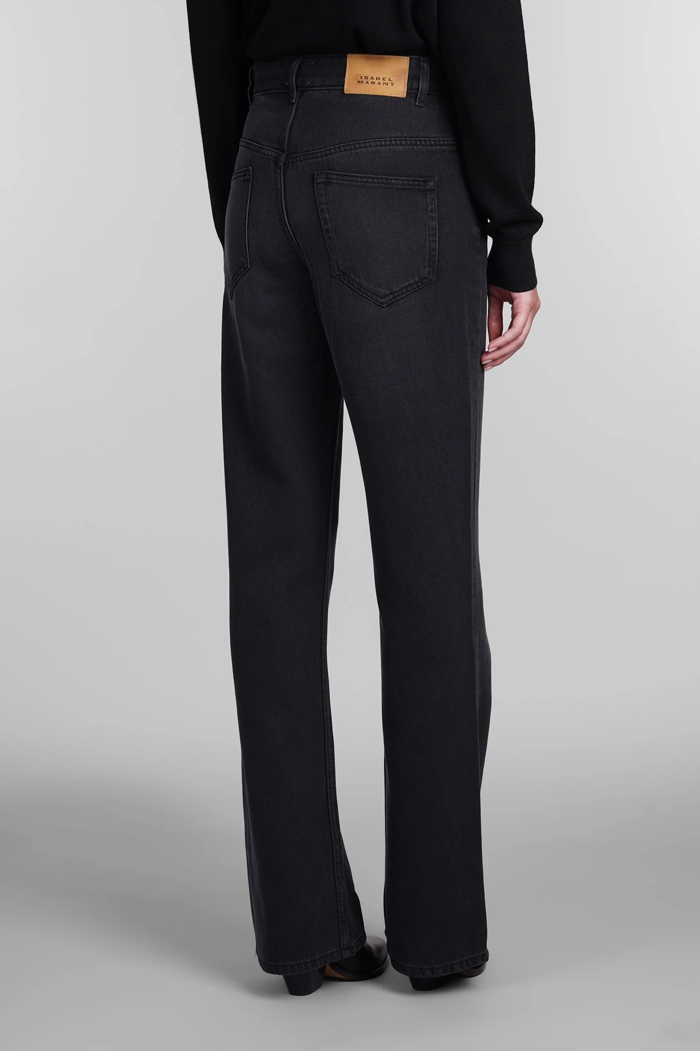 Belvira Jeans in black cotton - Image 3
