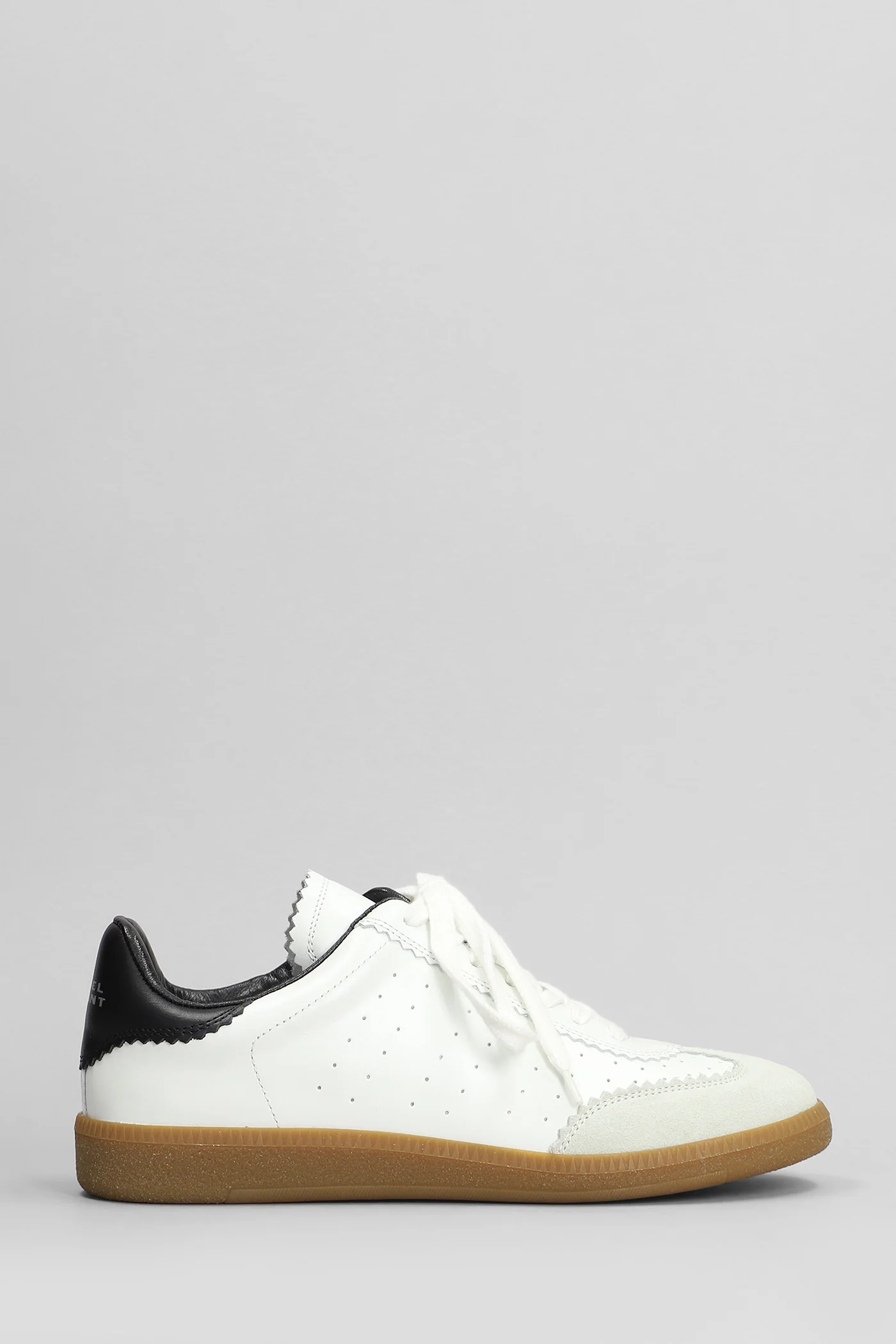 Bryce Sneakers in white suede and leather