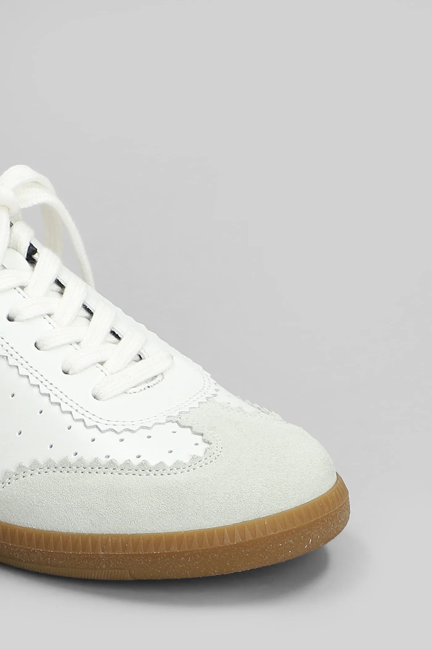 Bryce Sneakers in white suede and leather - Image 5