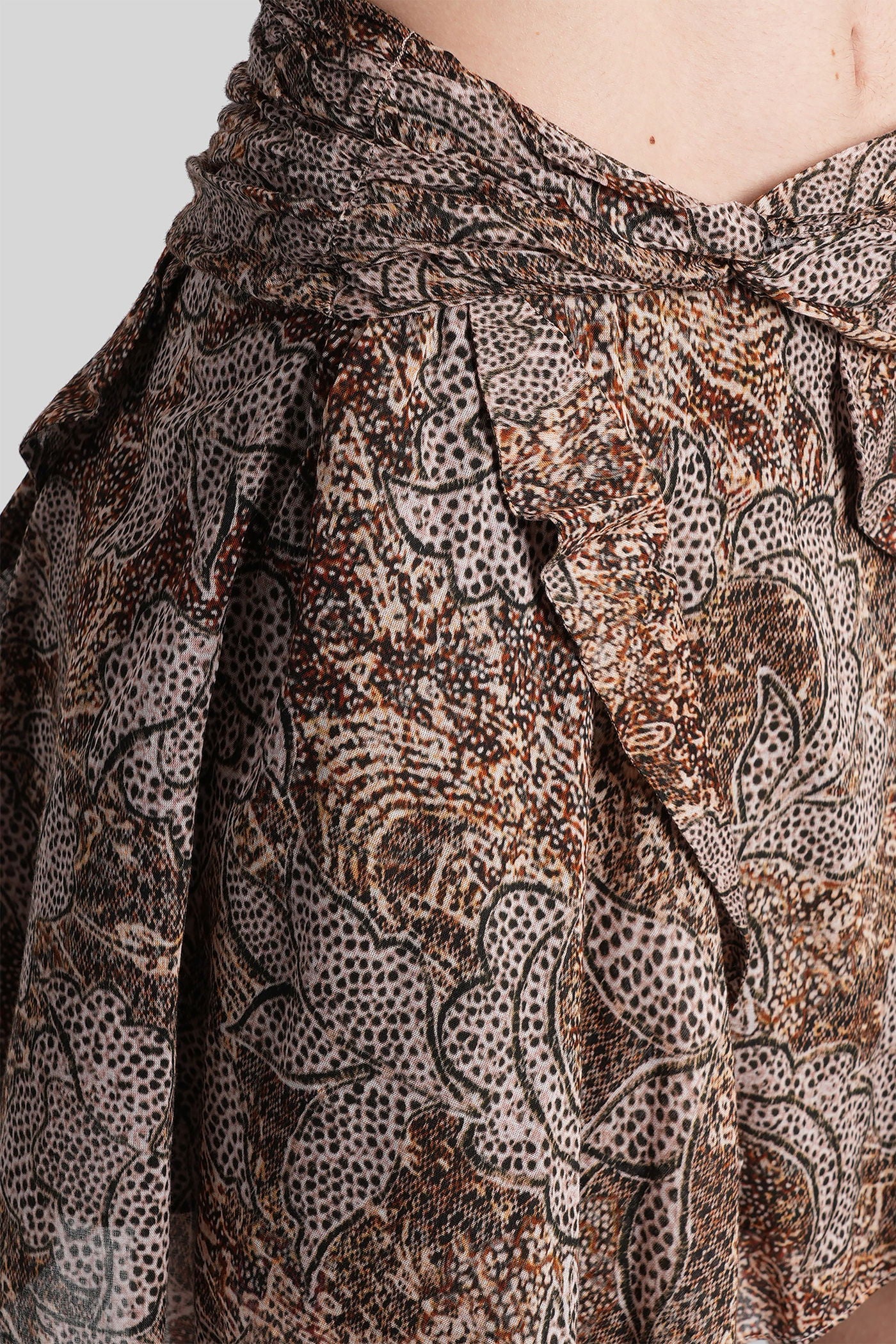 Camia Skirt in rose-pink cotton - Image 5