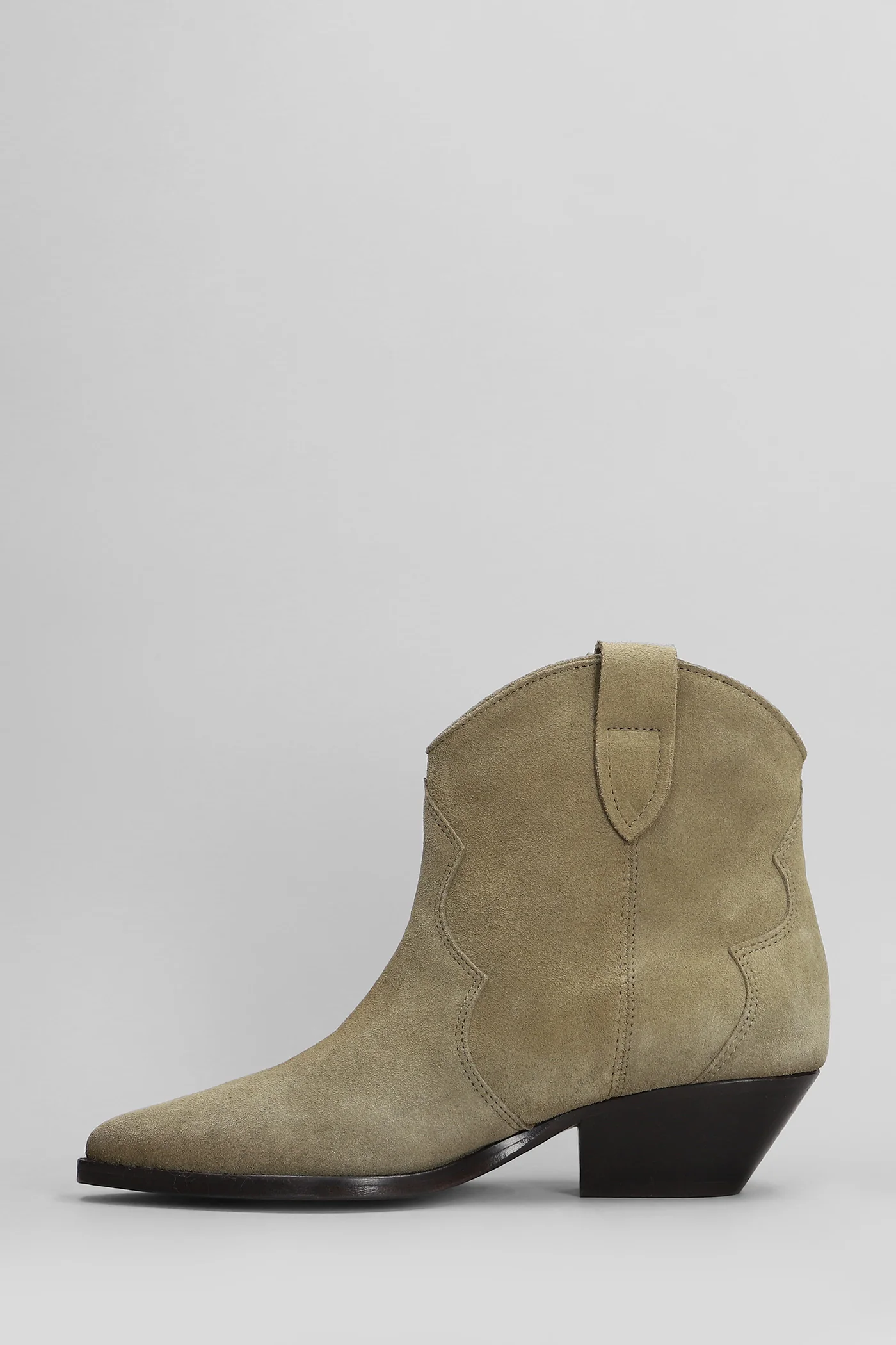 Dewina texan Ankle boots in taupe suede - Image 2