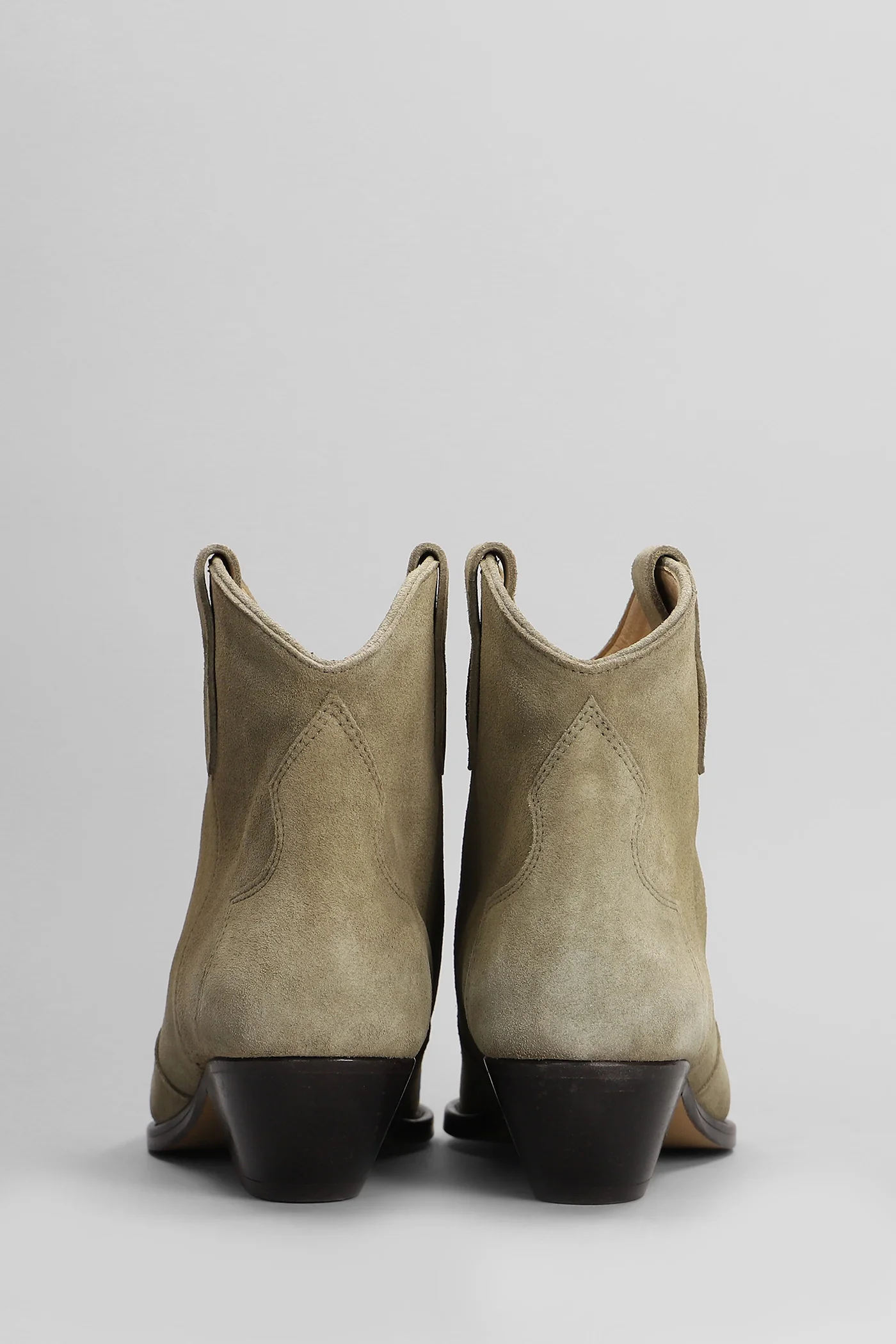 Dewina texan Ankle boots in taupe suede - Image 3