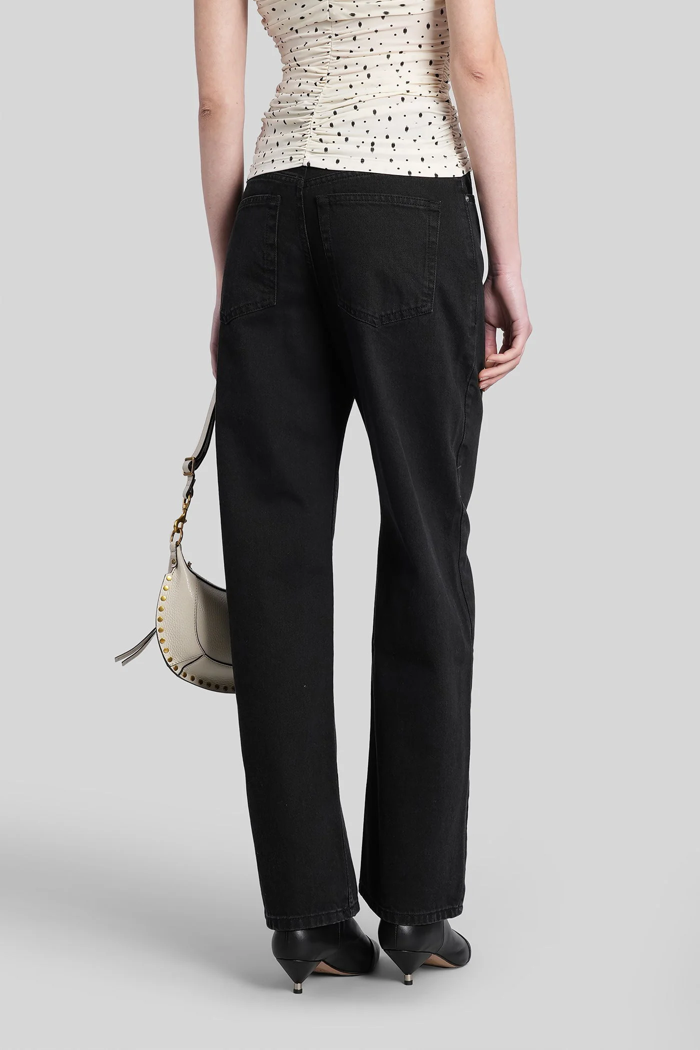 Dromie Jeans in black cotton - Image 3