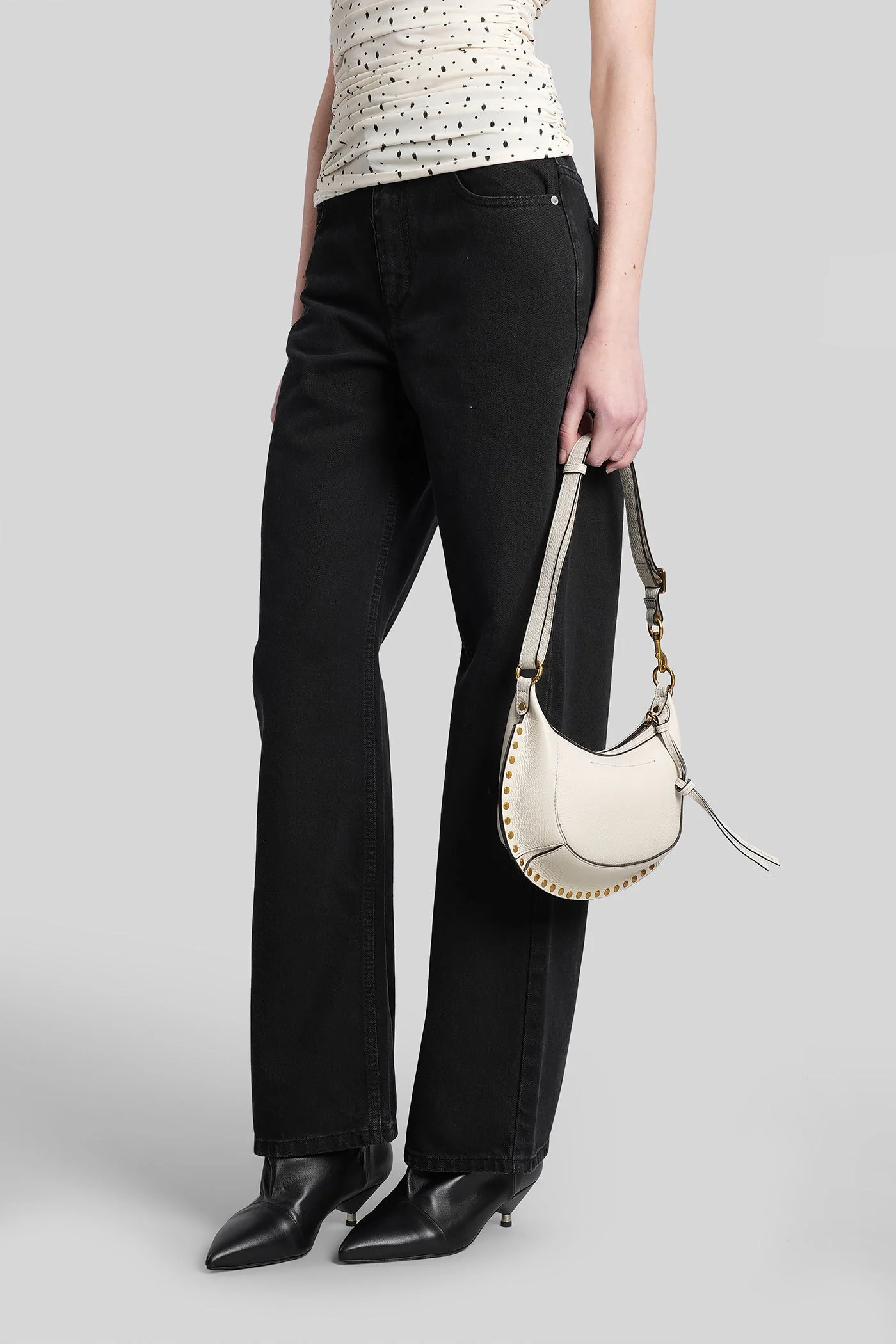 Dromie Jeans in black cotton - Image 4