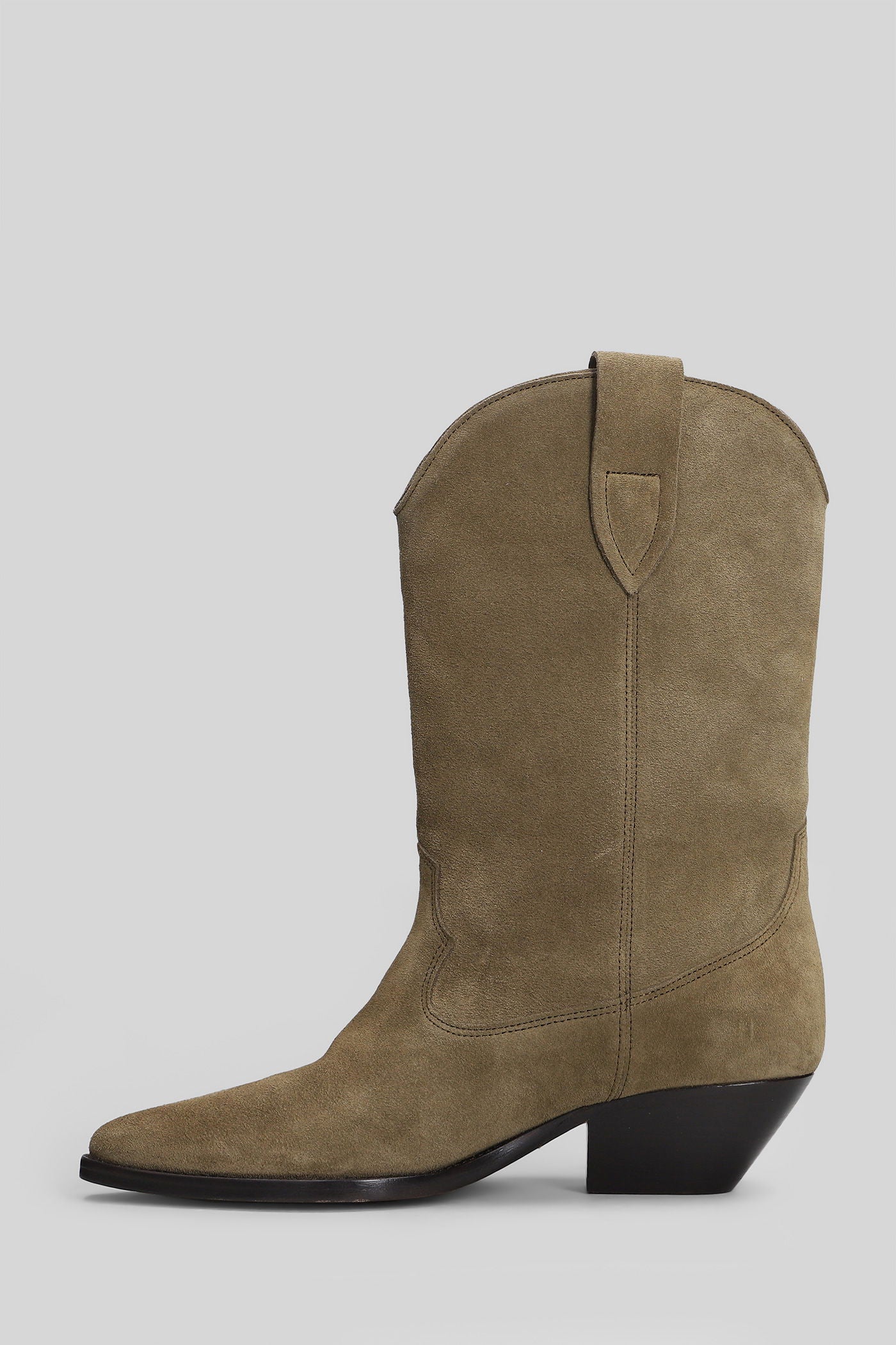 Duerto texan Ankle boots in brown suede - Image 3