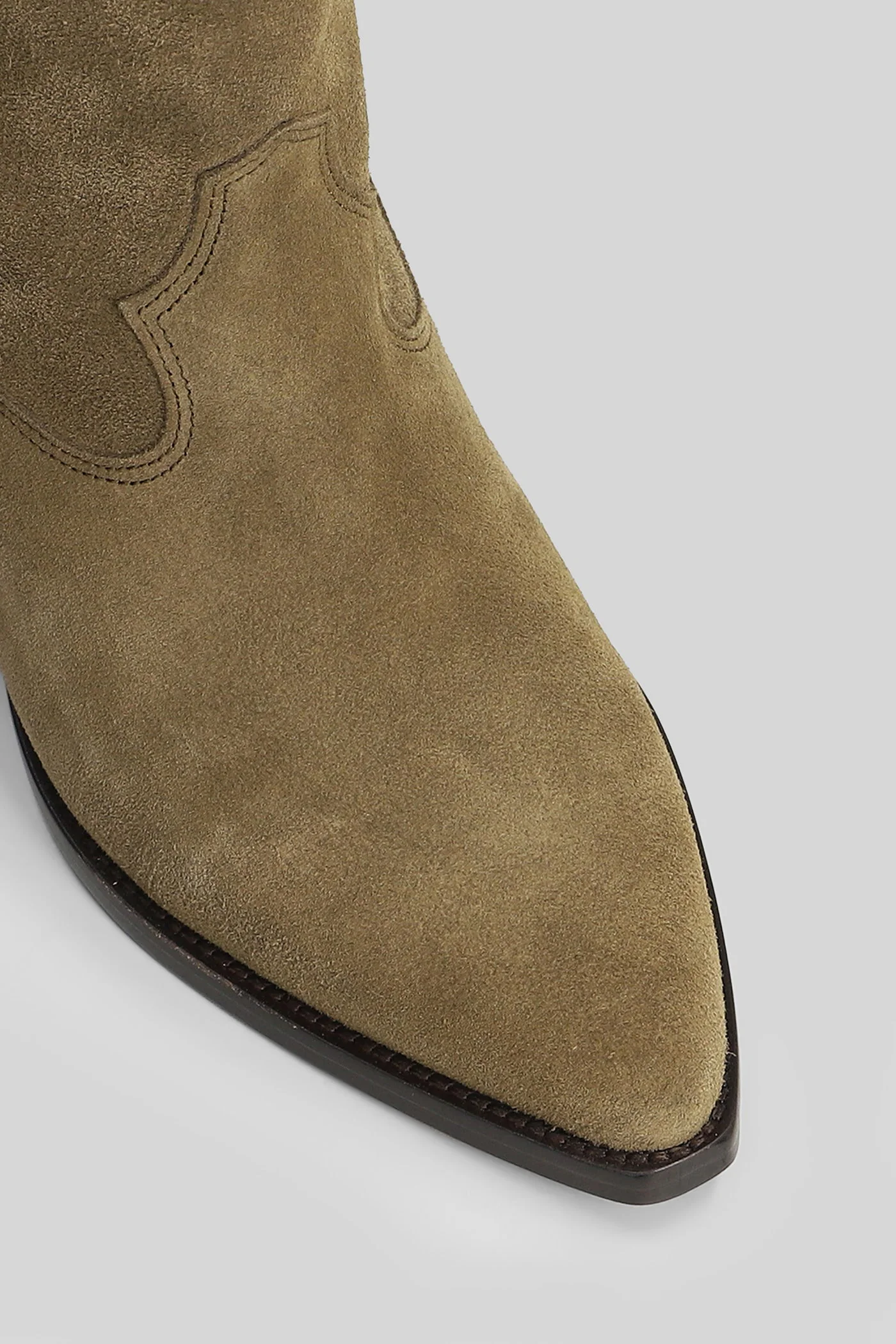 Duerto texan Ankle boots in brown suede - Image 5