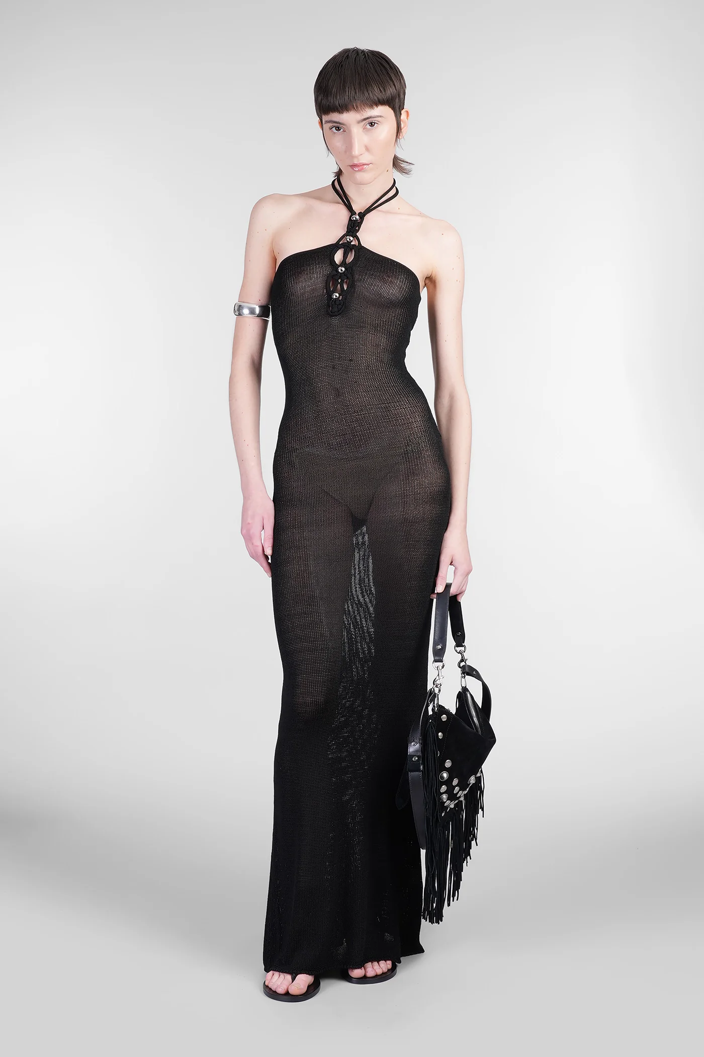Eileen Dress woman  in black viscose - Image 5