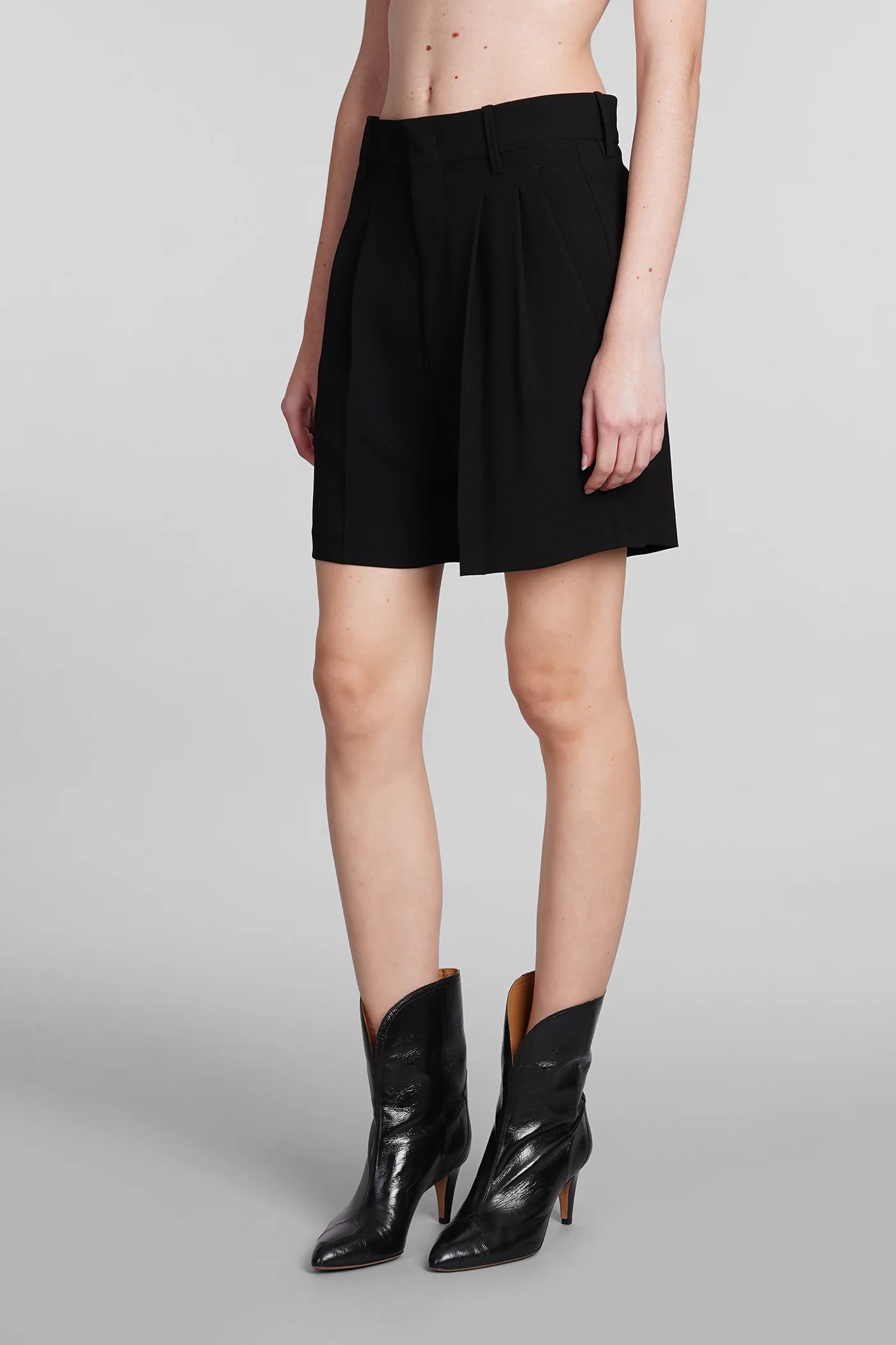 Elna Shorts in black Triacetate - Image 4
