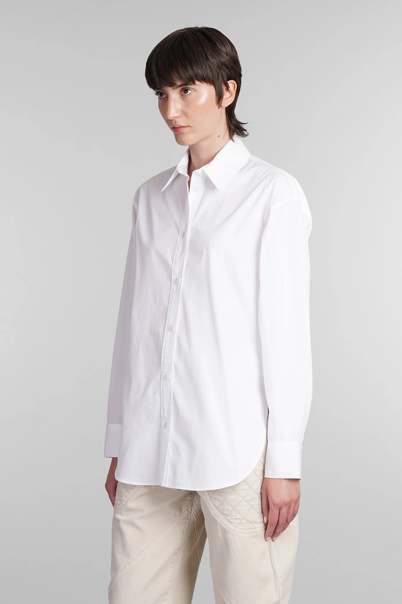 Fabrizia Shirt in white cotton - Image 4