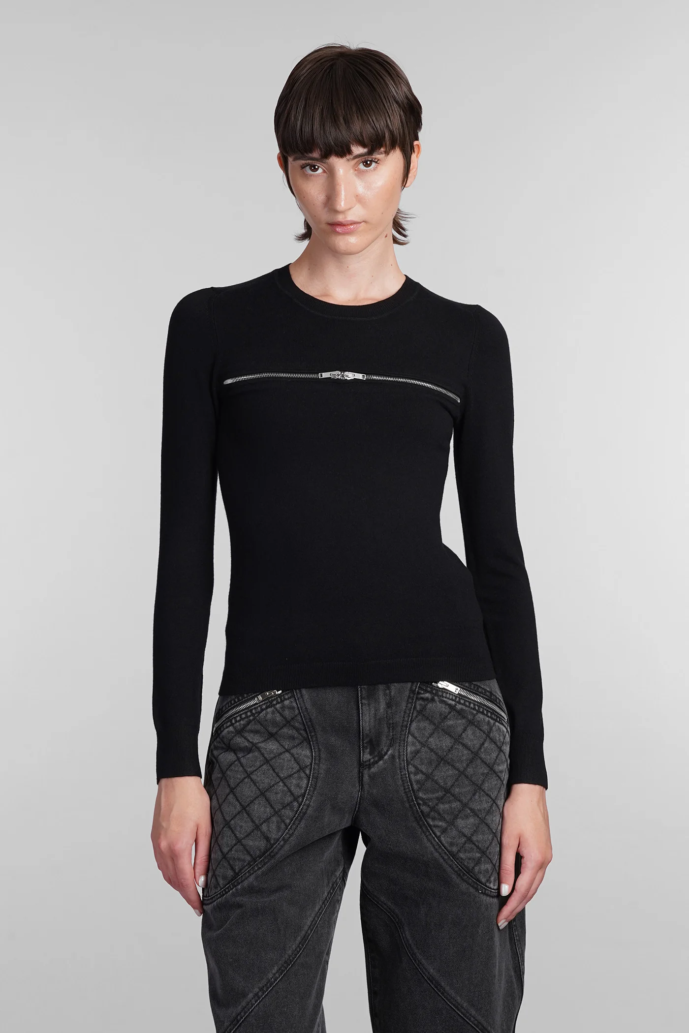 Gio Knitwear in black viscose