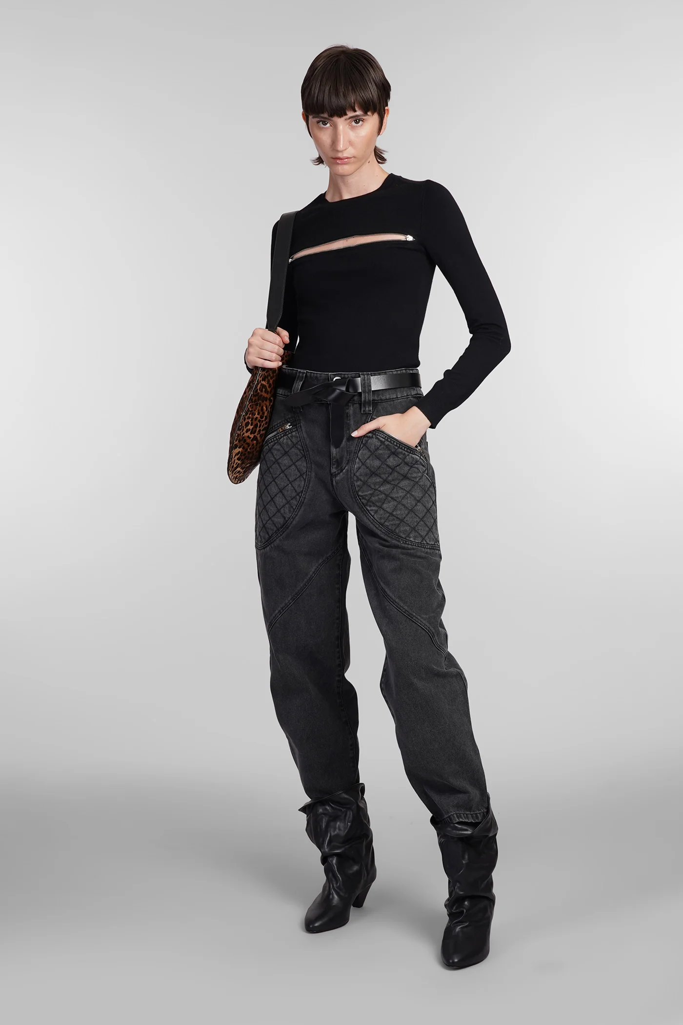 Gio Knitwear in black viscose - Image 2