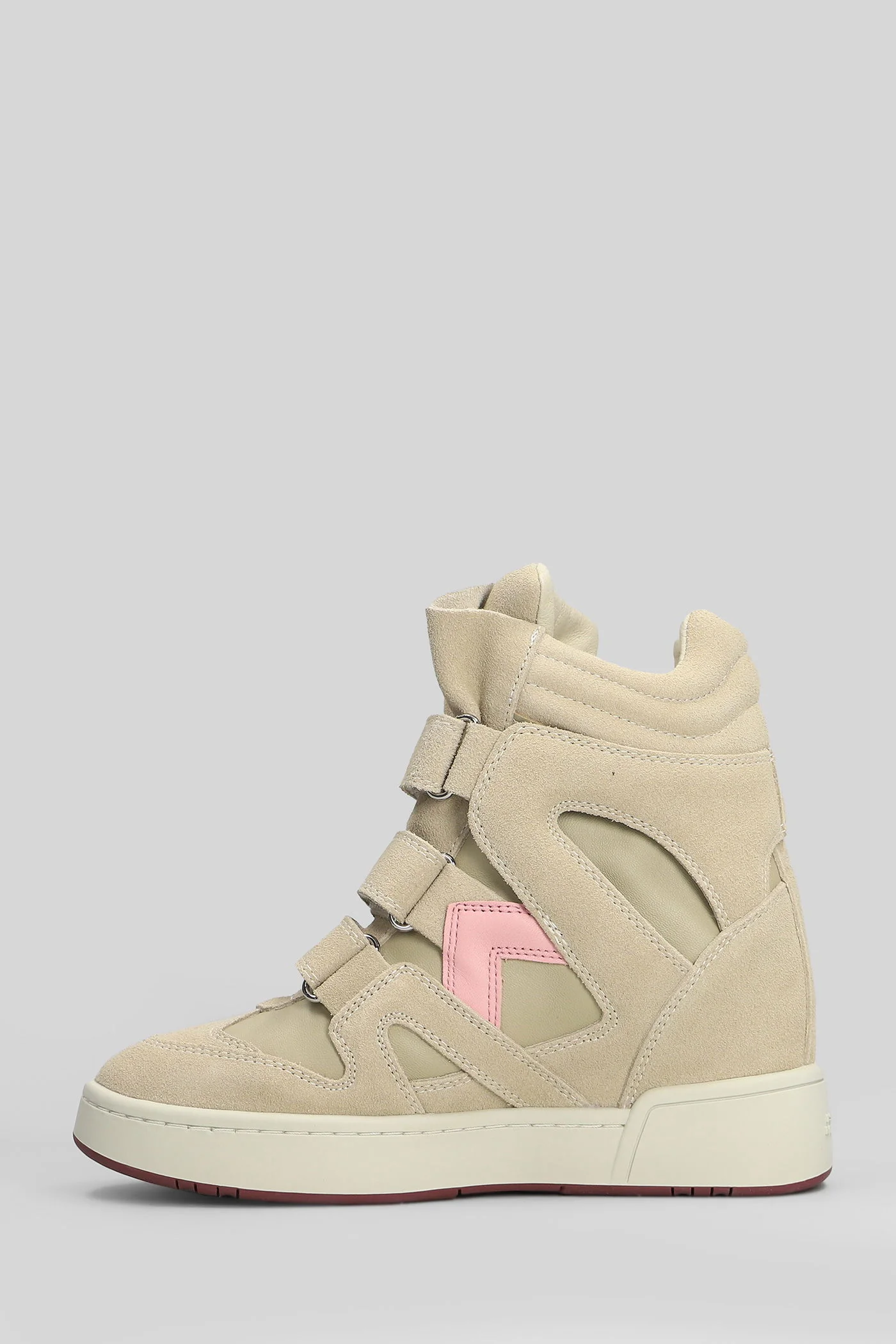 Im3 Sneakers in beige suede and leather - Image 3