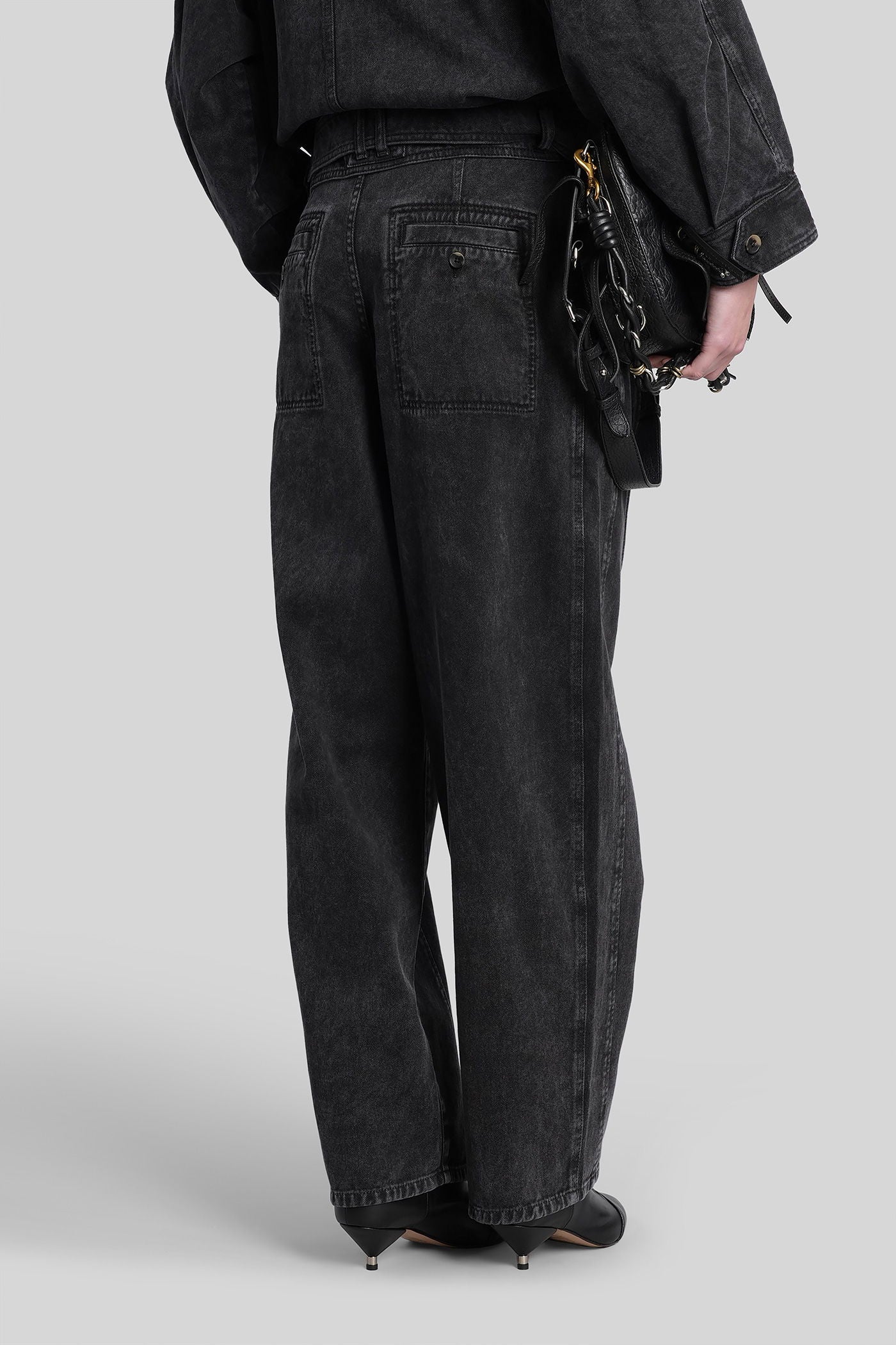 Ireme Jeans in black cotton - Image 3