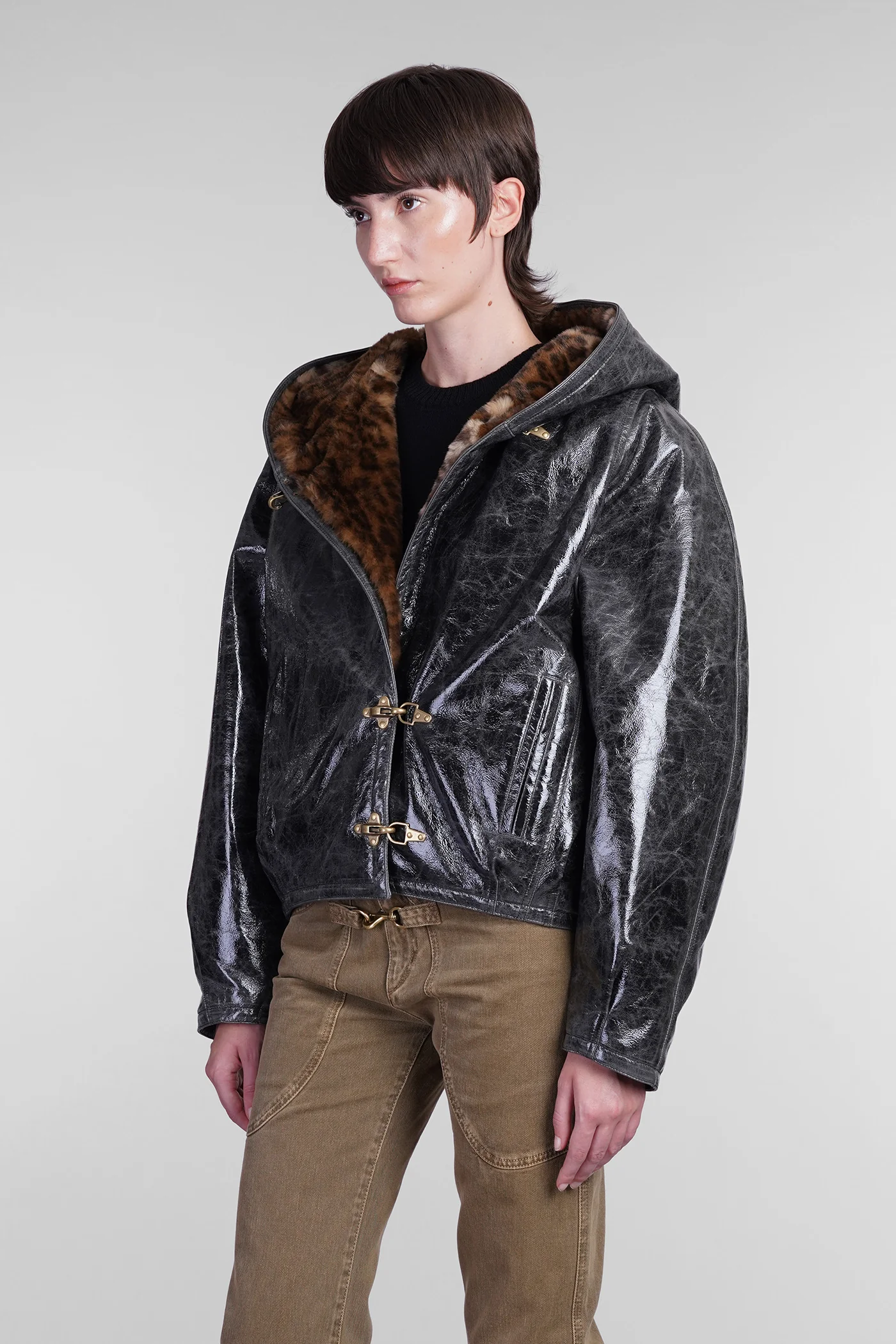 Lanniya Casual jacket in grey cotton - Image 4