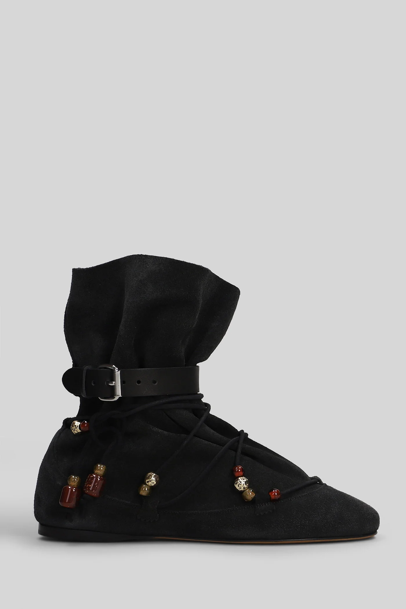 Letiz low heels Ankle boots in black suede