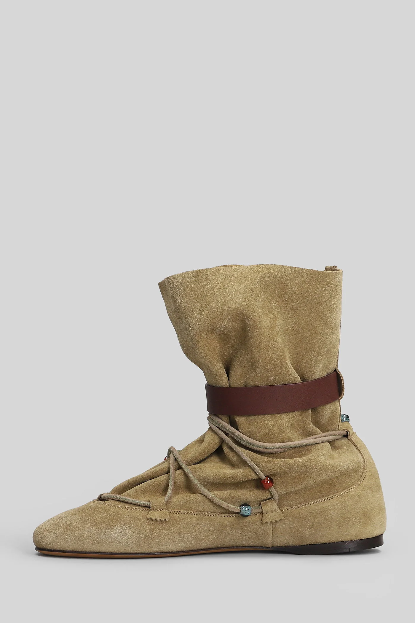 Letiz low heels Ankle boots in taupe suede - Image 3