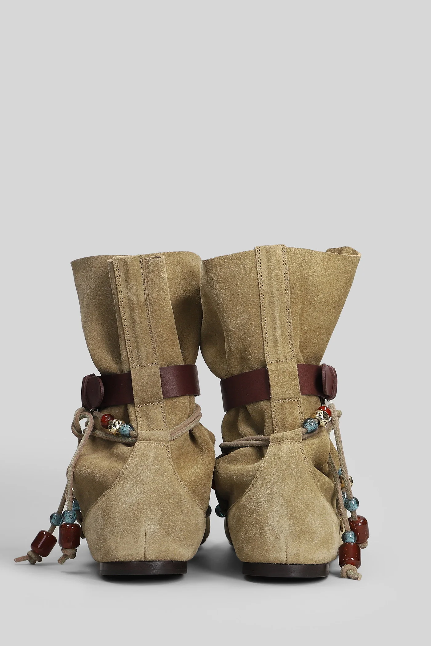 Letiz low heels Ankle boots in taupe suede - Image 4