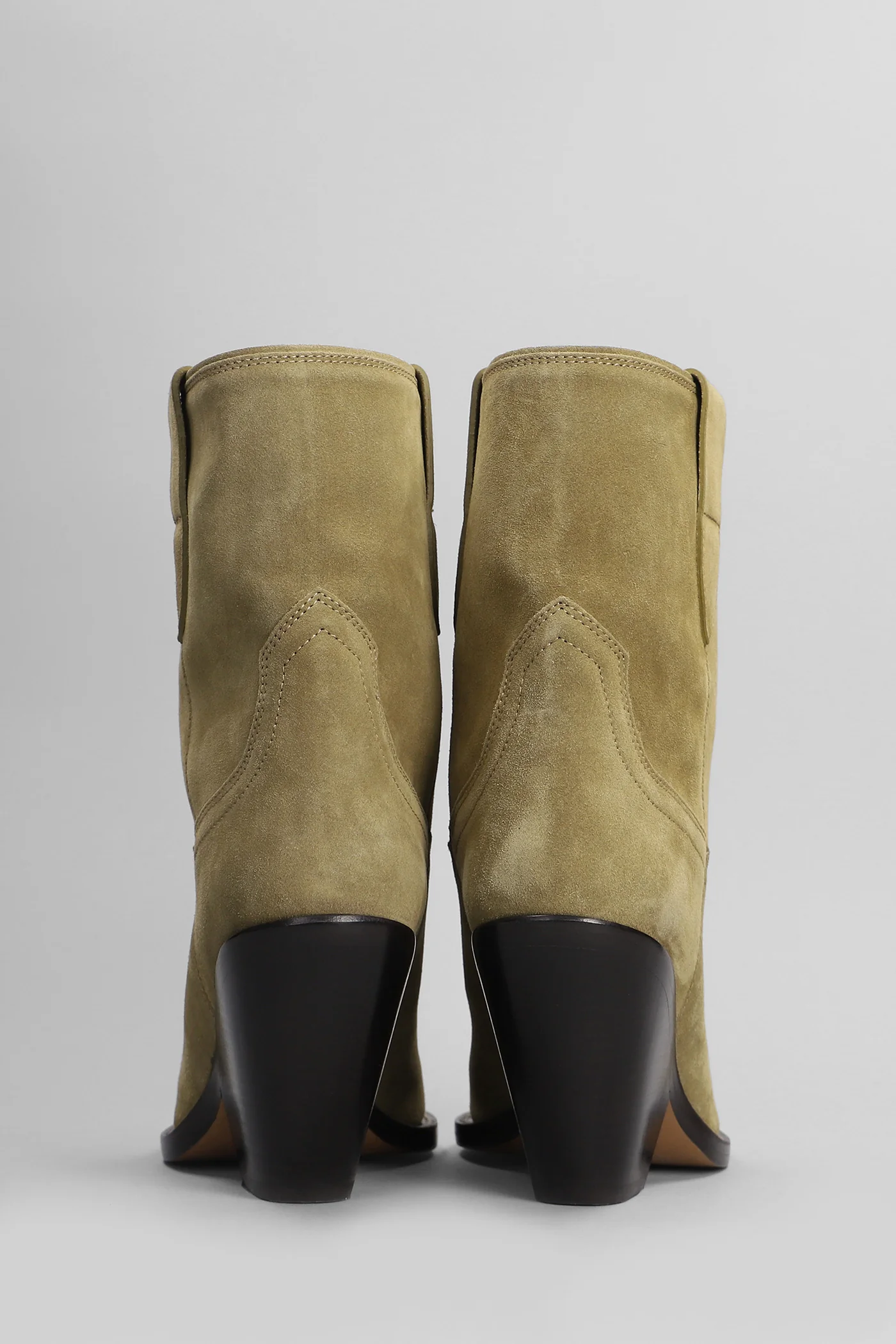 Leyane texan Ankle boots in taupe suede - Image 4