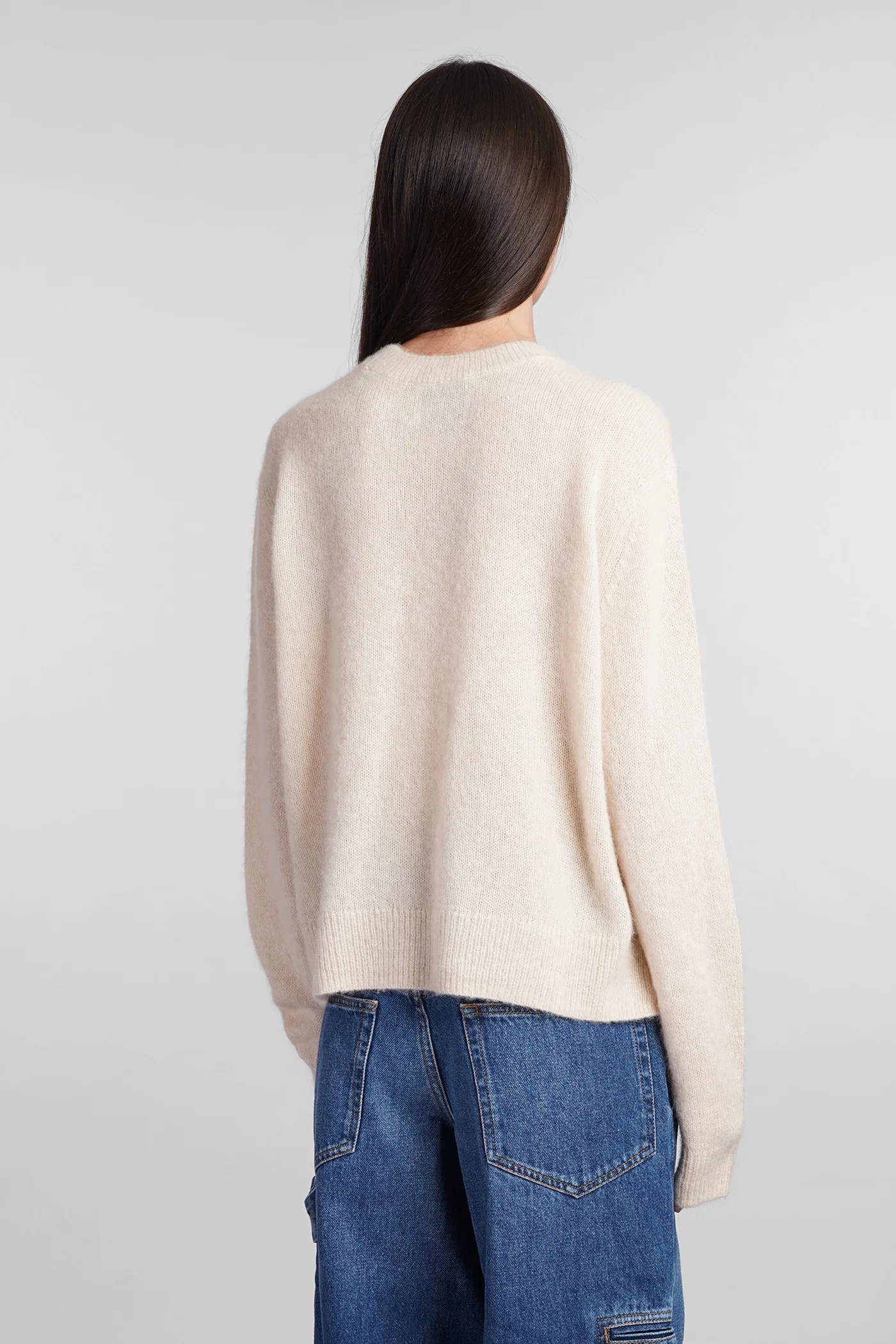 Lylia Knitwear in beige wool - Image 3
